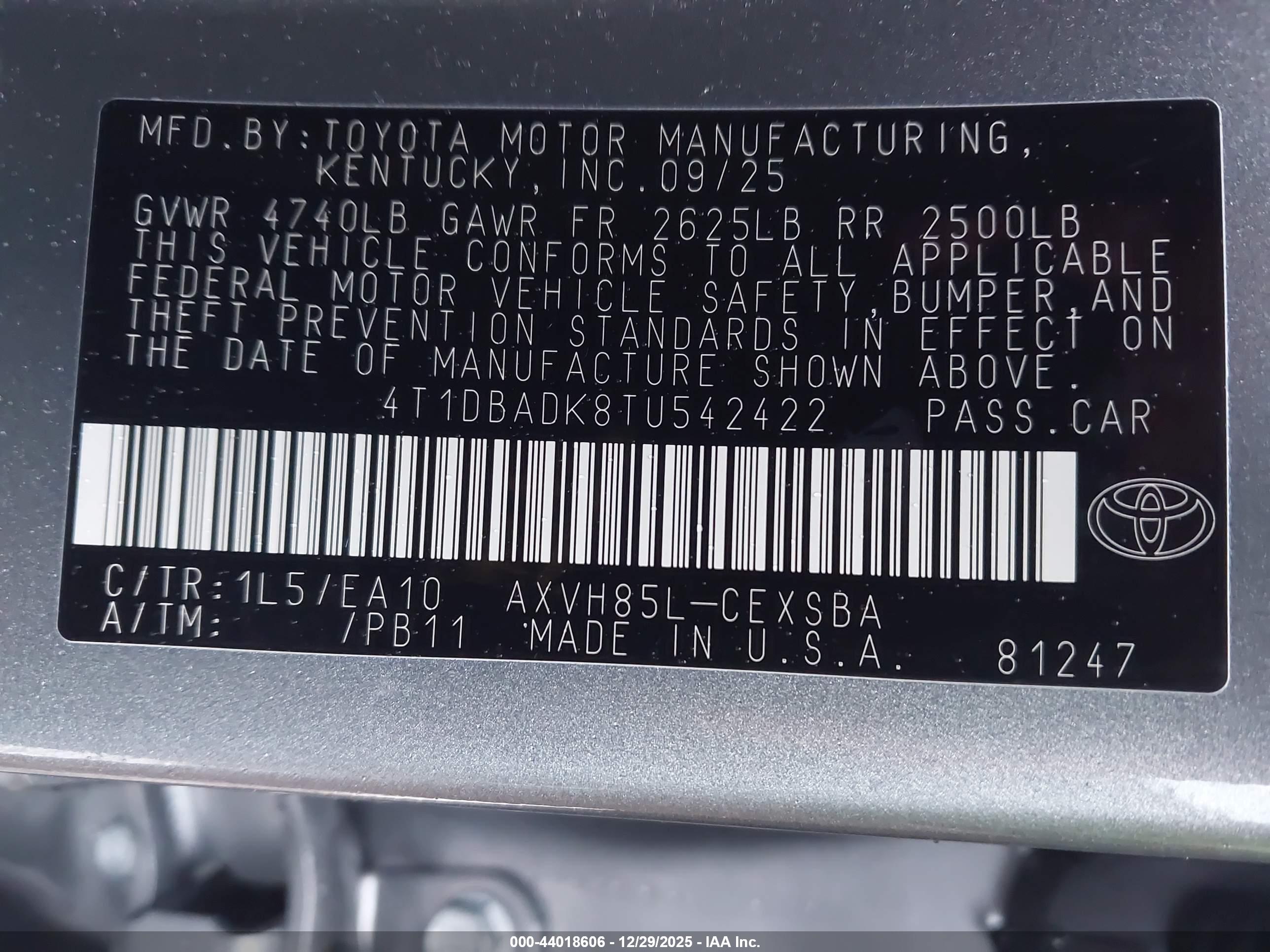 TOYOTA CAMRY image 9