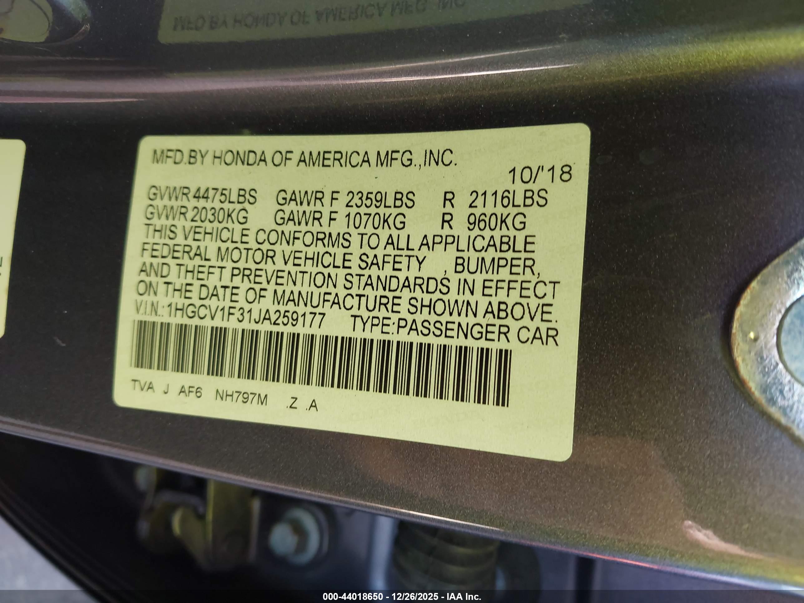 HONDA ACCORD image 9