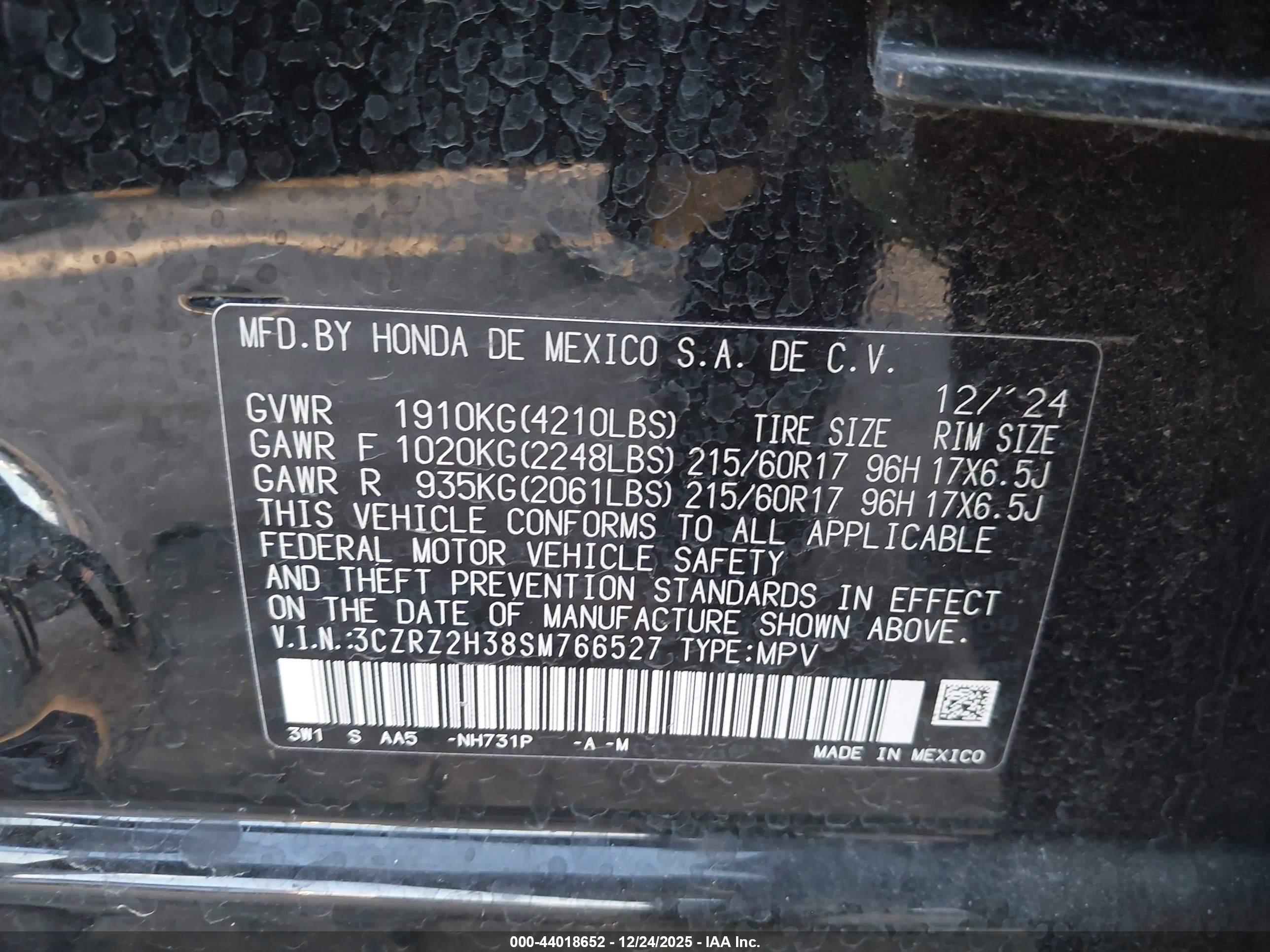 HONDA HR-V image 9
