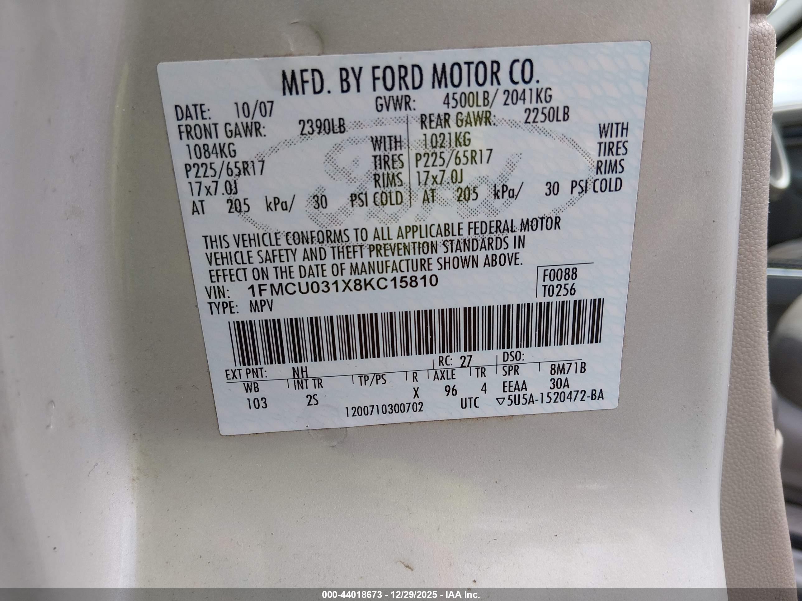 FORD ESCAPE image 9