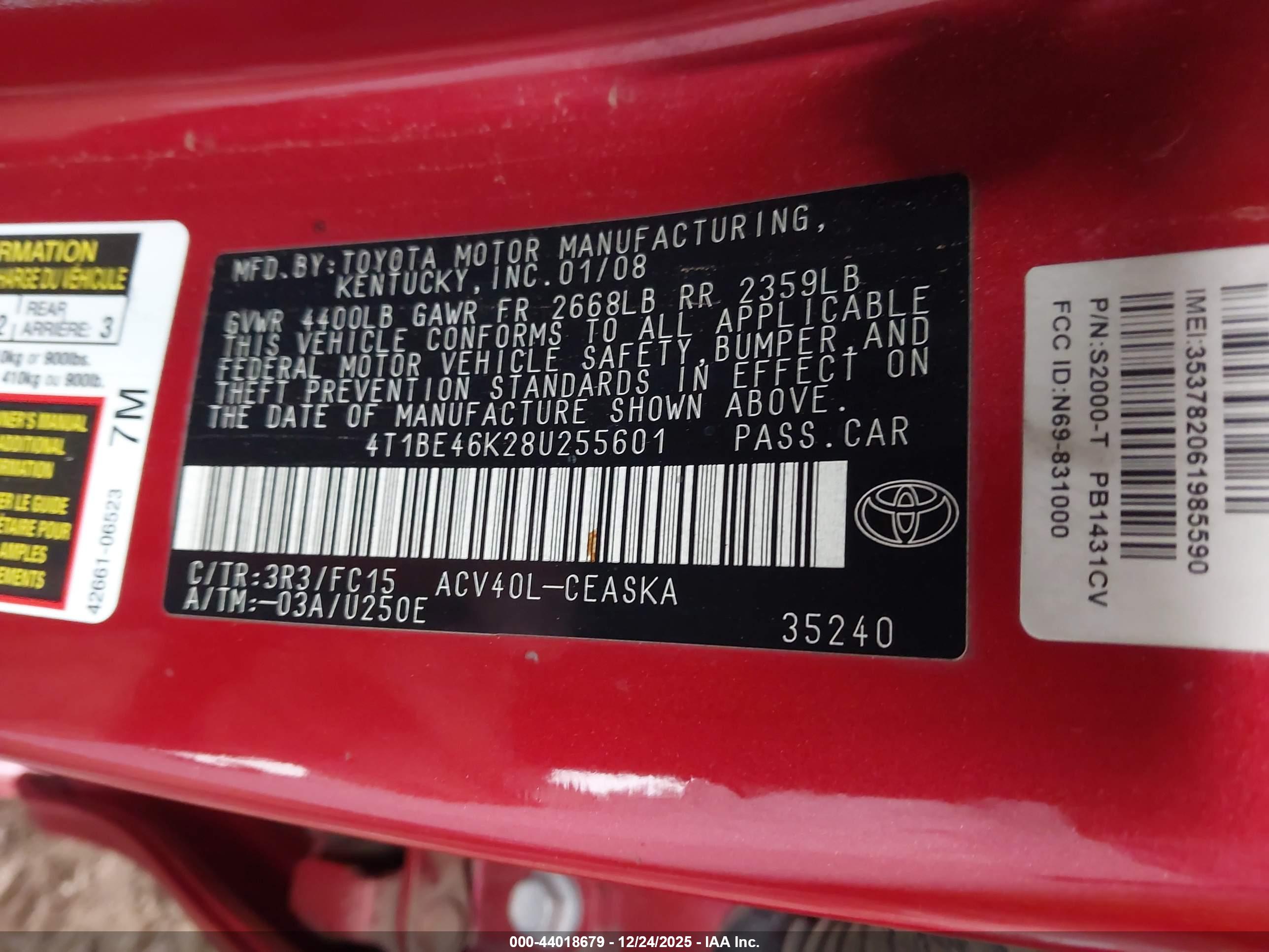 TOYOTA CAMRY image 9