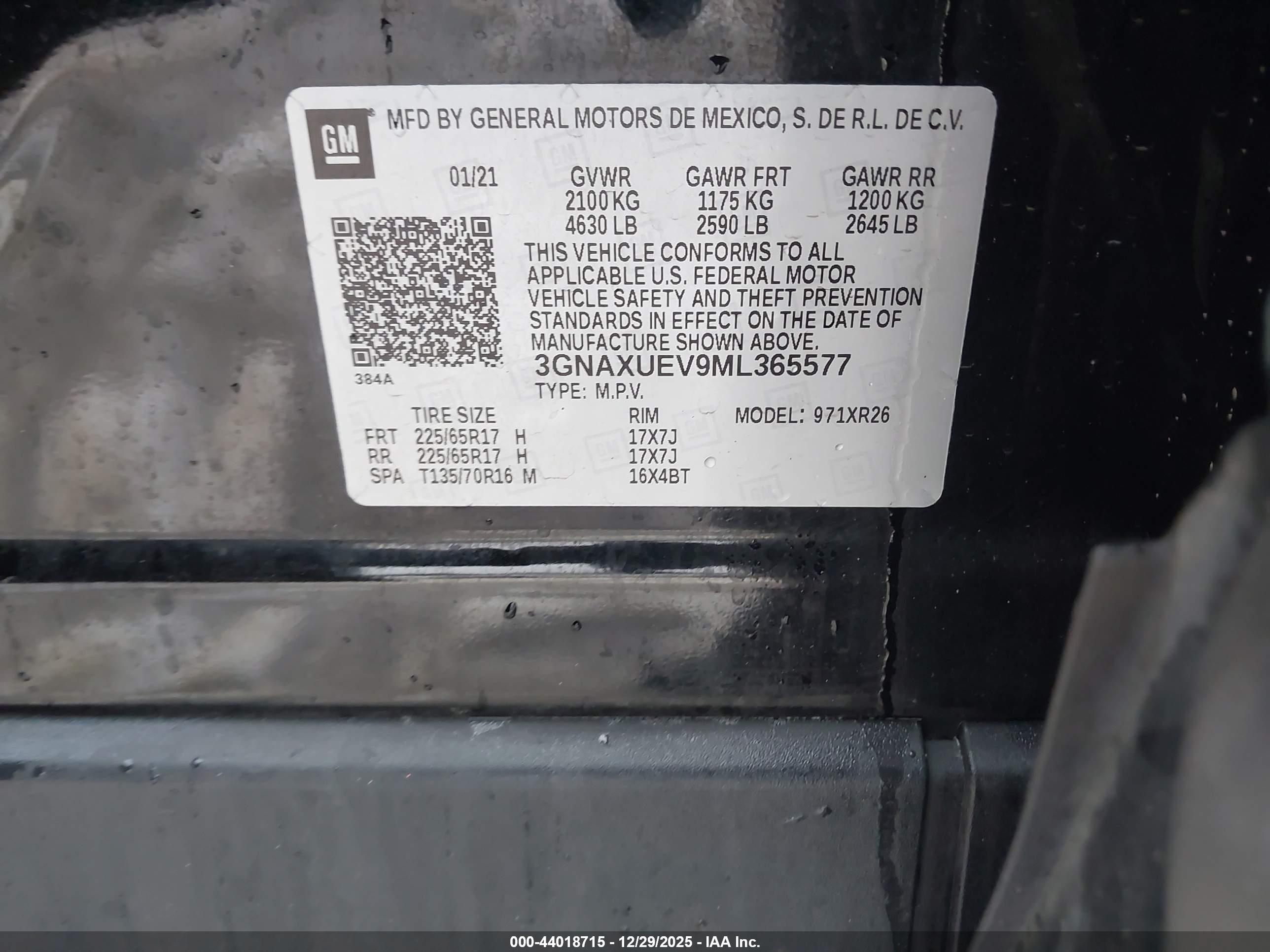 CHEVROLET EQUINOX image 9