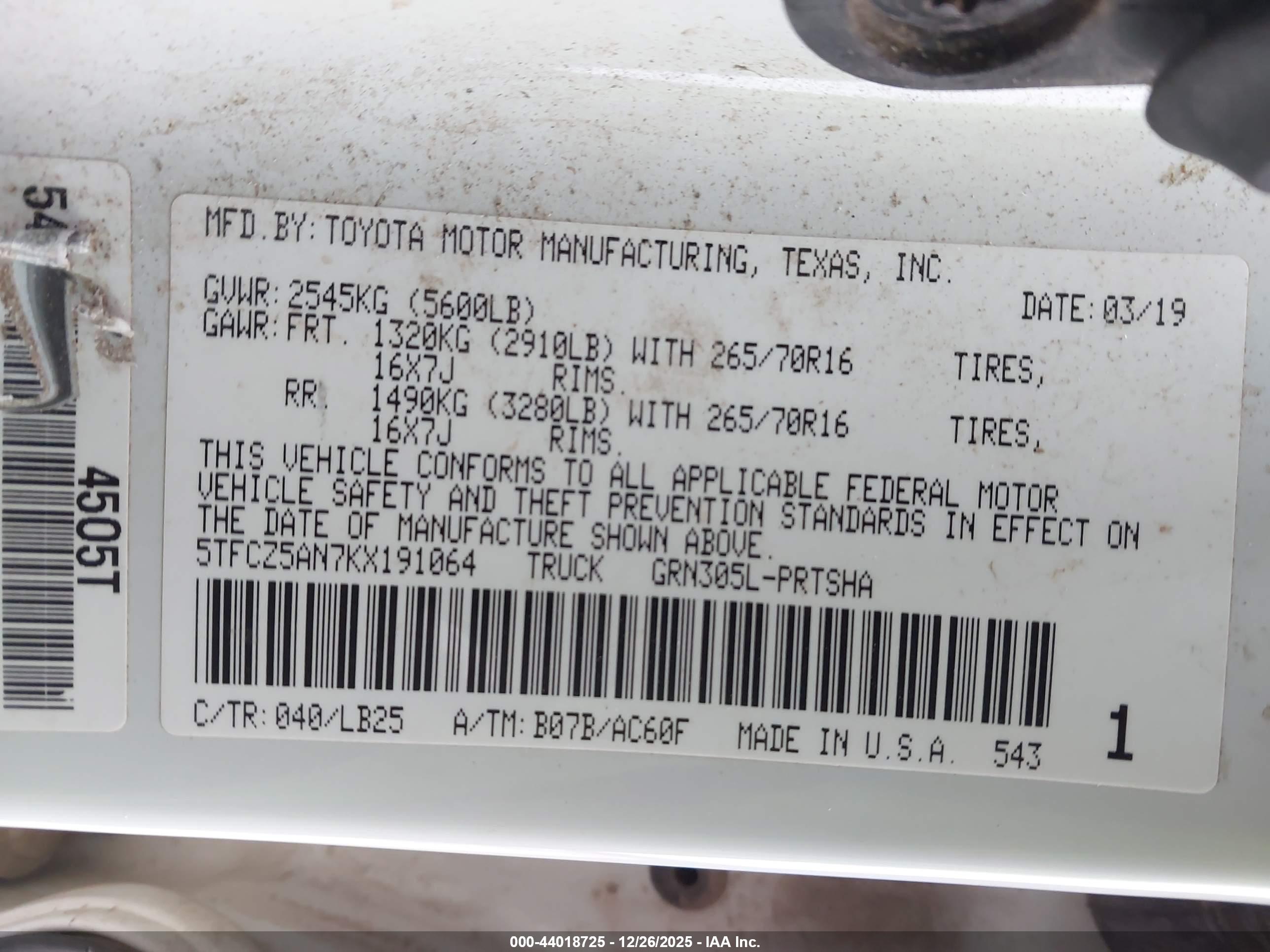 TOYOTA TACOMA image 9