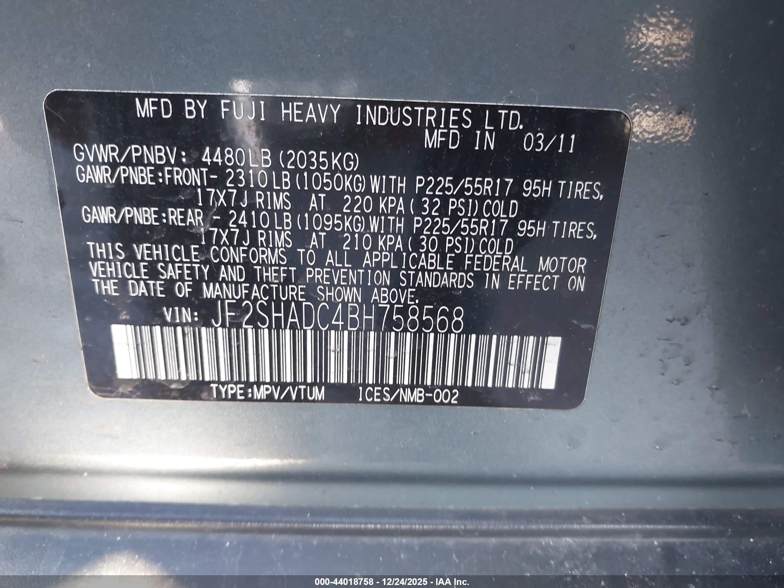 SUBARU FORESTER image 9