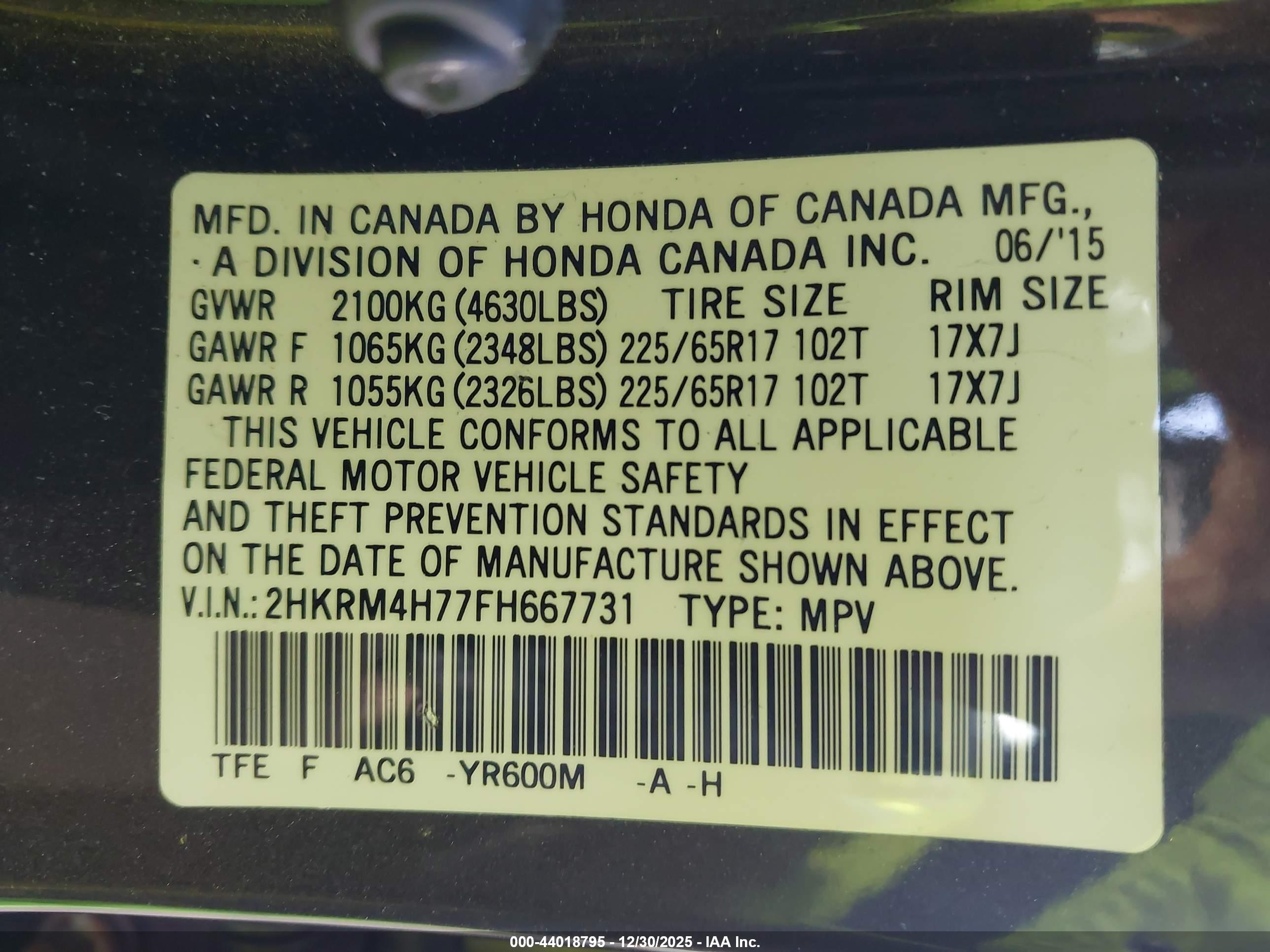 HONDA CR-V image 9