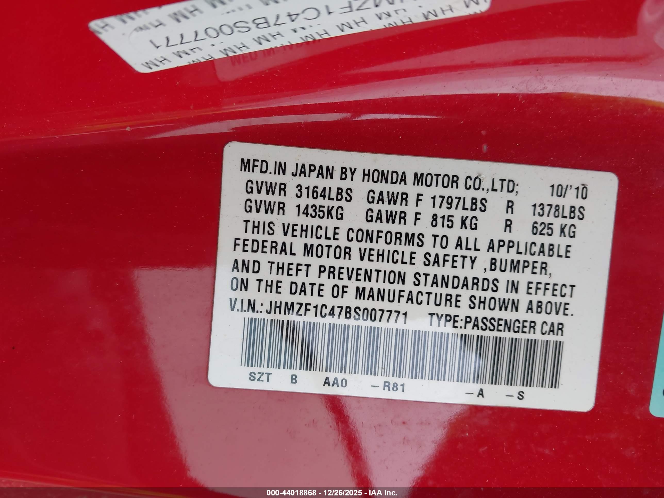 HONDA CR-Z image 9