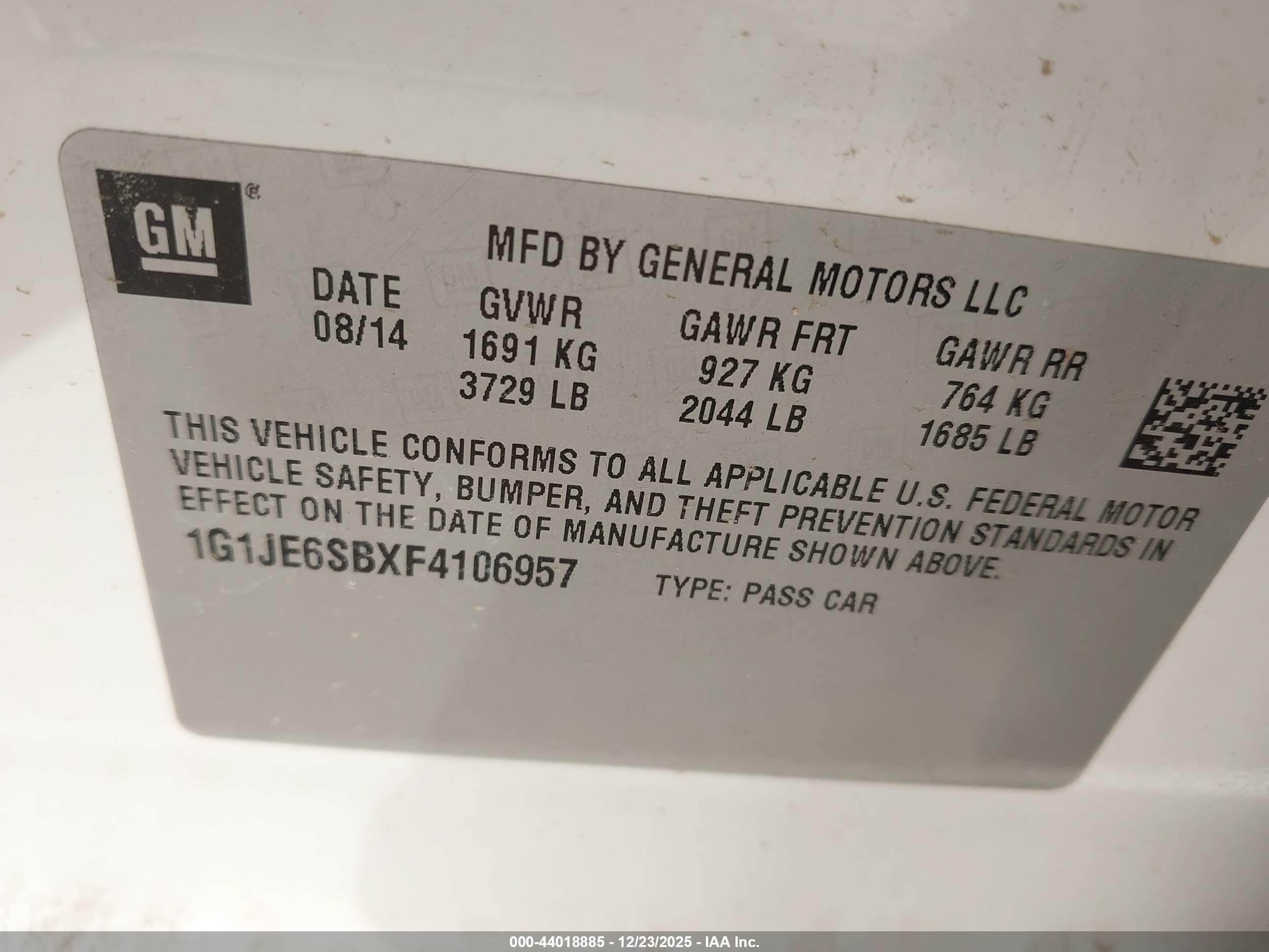 CHEVROLET SONIC image 9