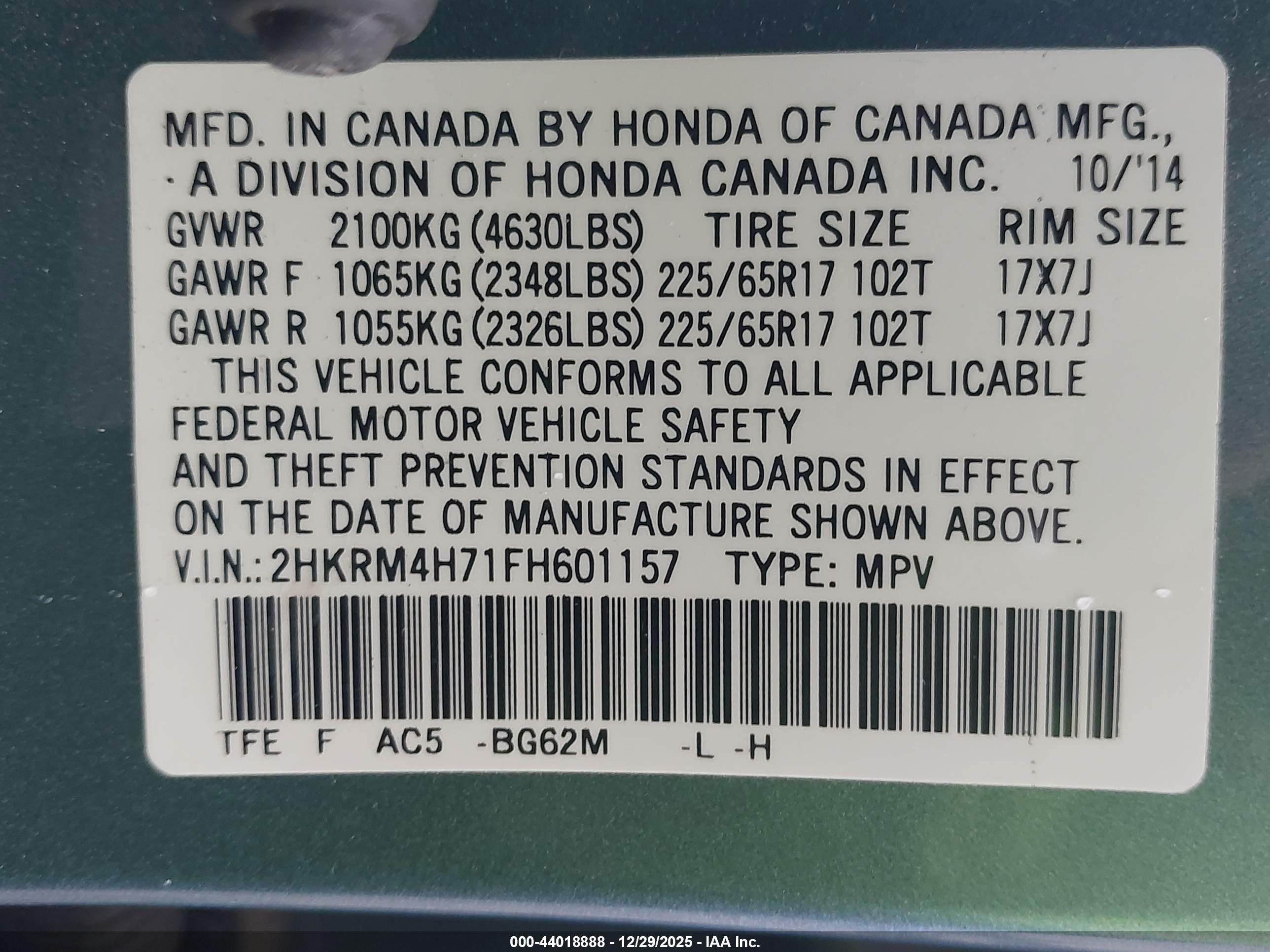 HONDA CR-V image 9