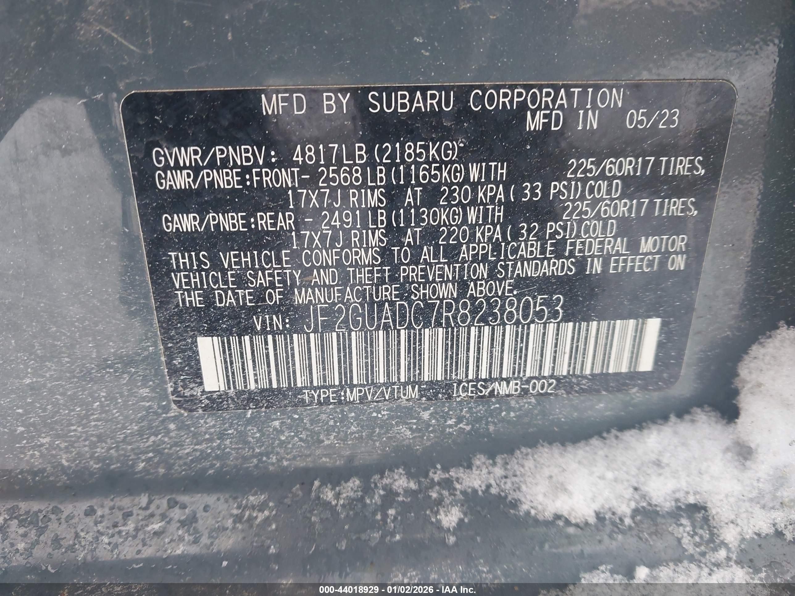 SUBARU CROSSTREK image 9