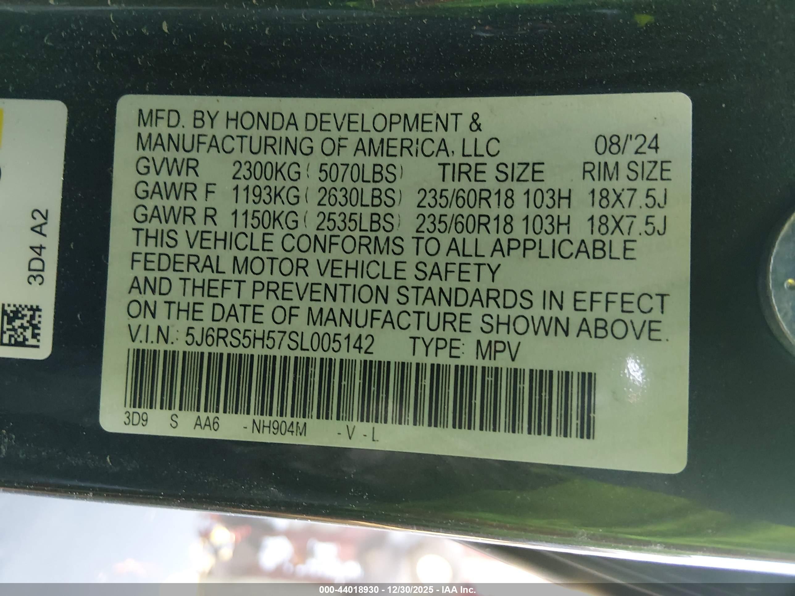 HONDA CR-V image 9