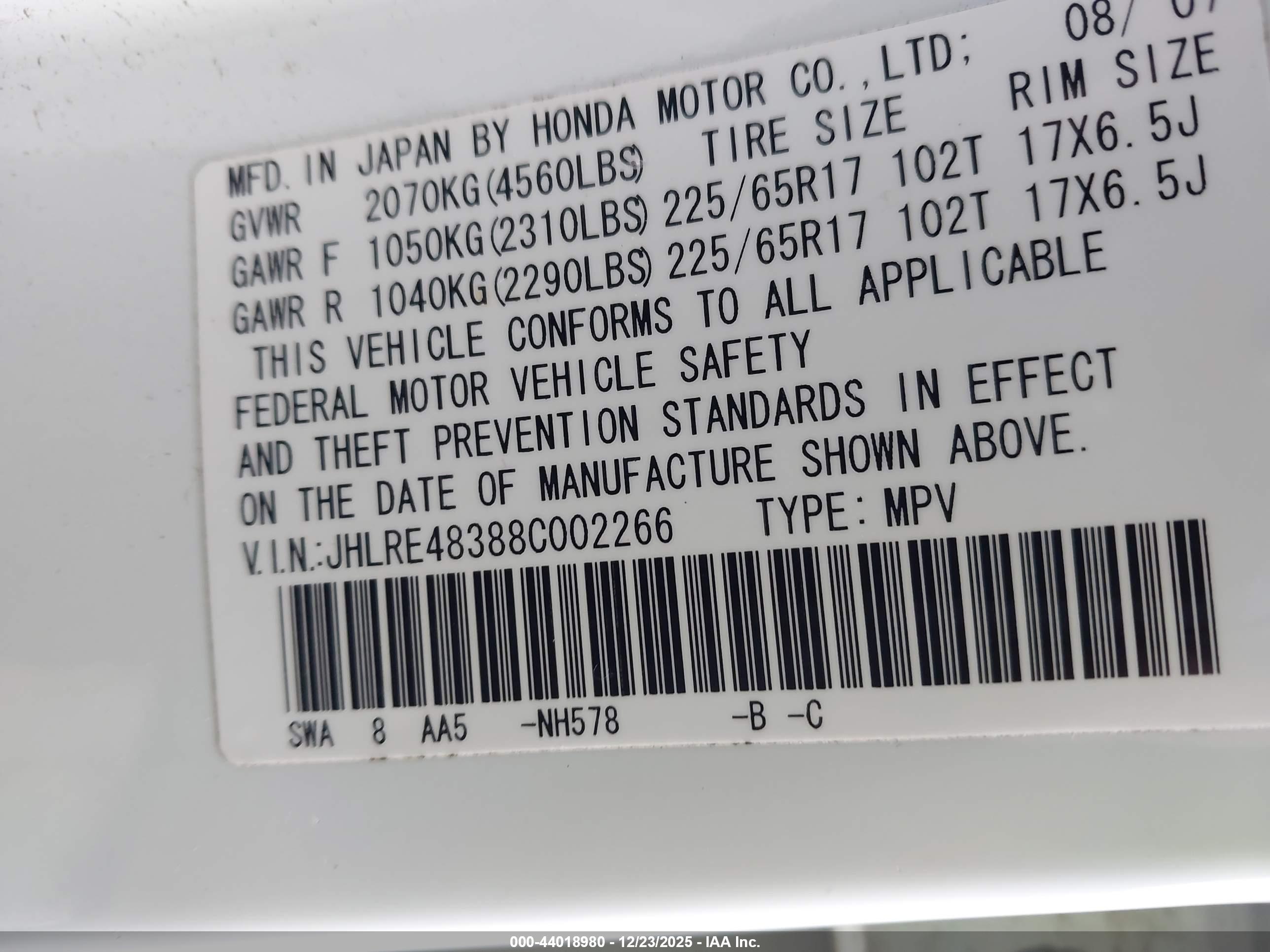 HONDA CR-V image 9