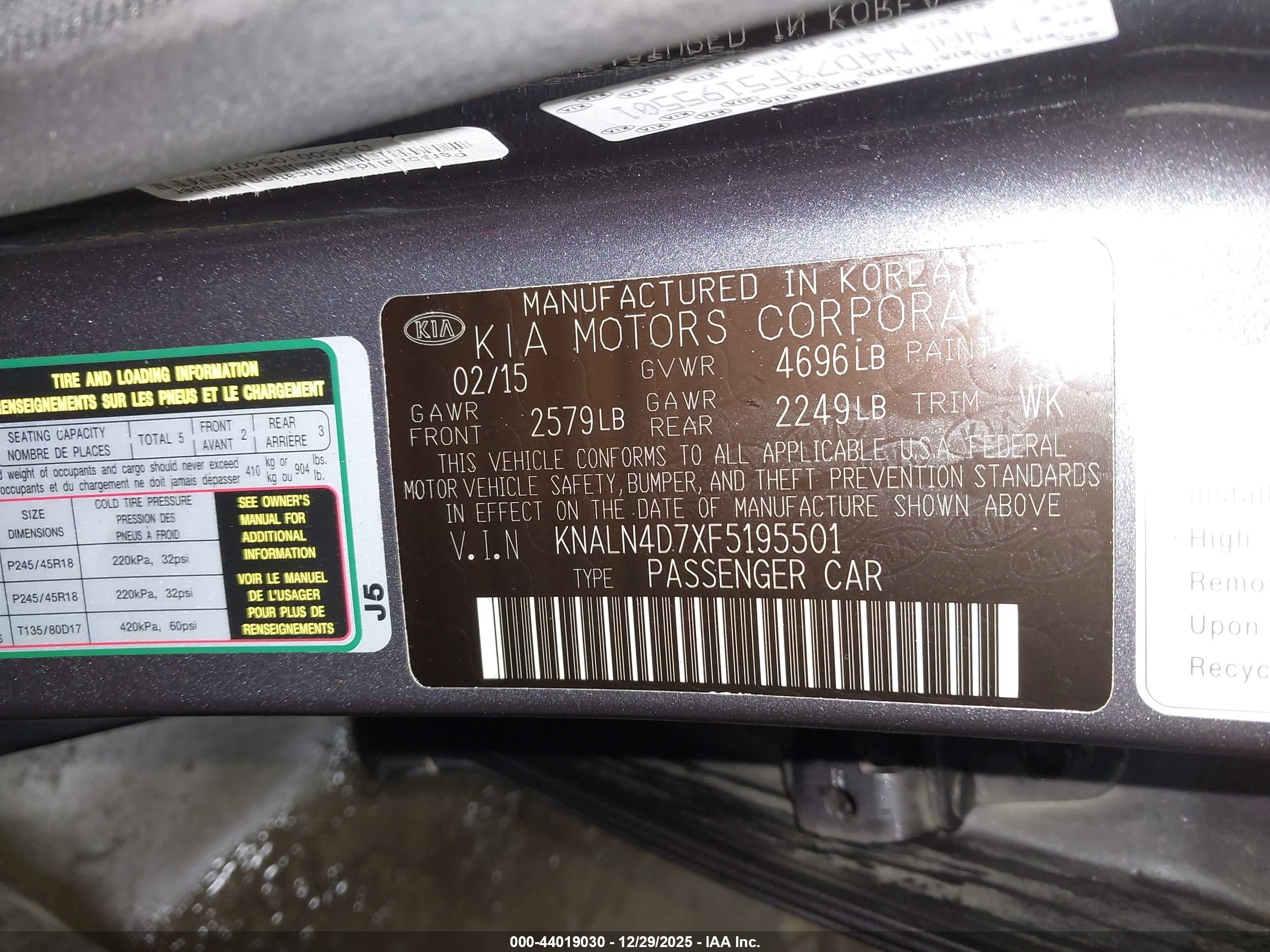 KIA CADENZA image 9