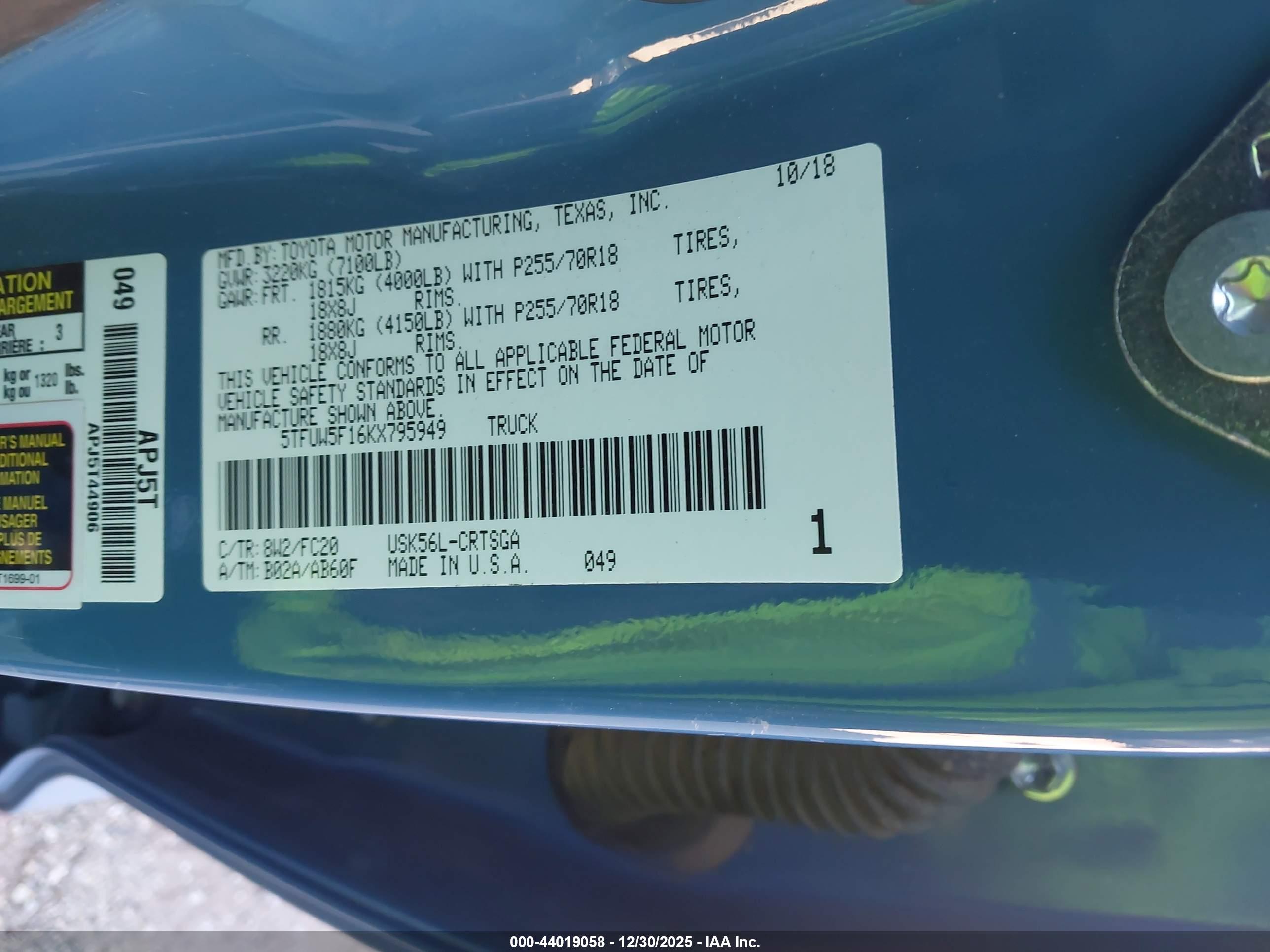 TOYOTA TUNDRA image 9