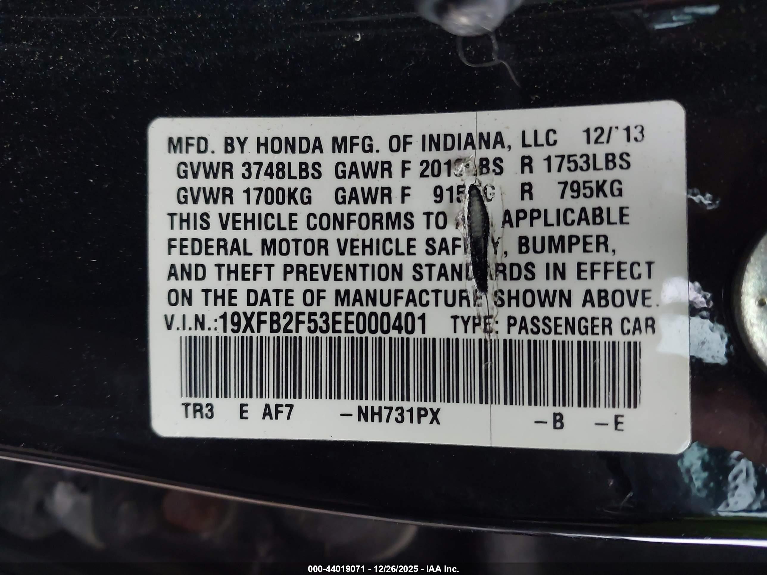 HONDA CIVIC image 9