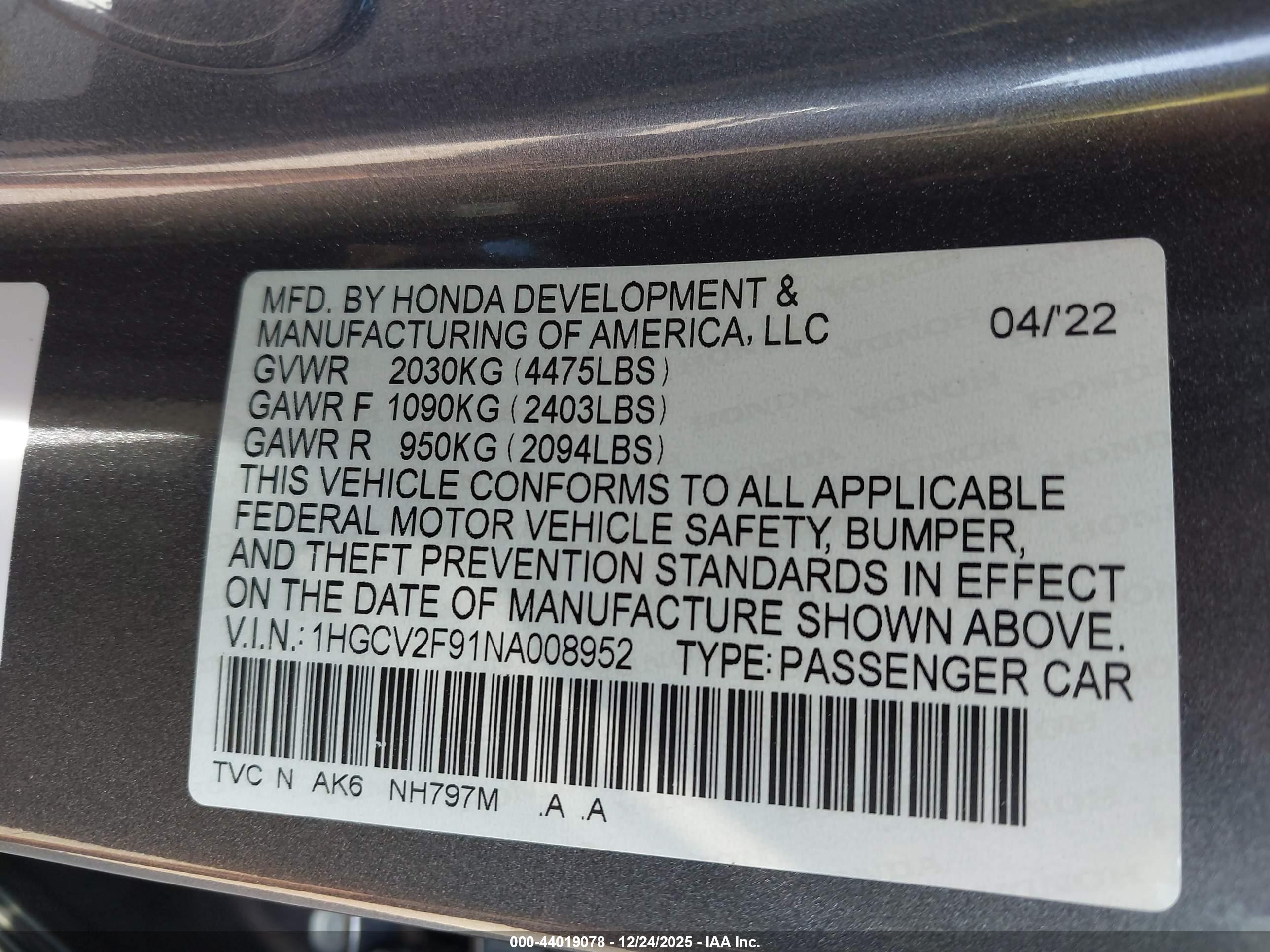 HONDA ACCORD image 9