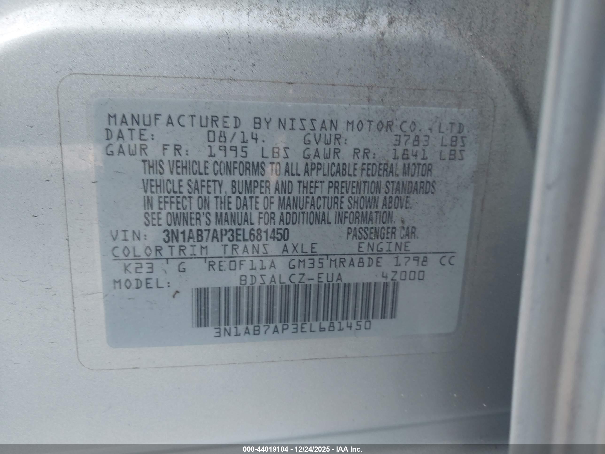 NISSAN SENTRA image 9