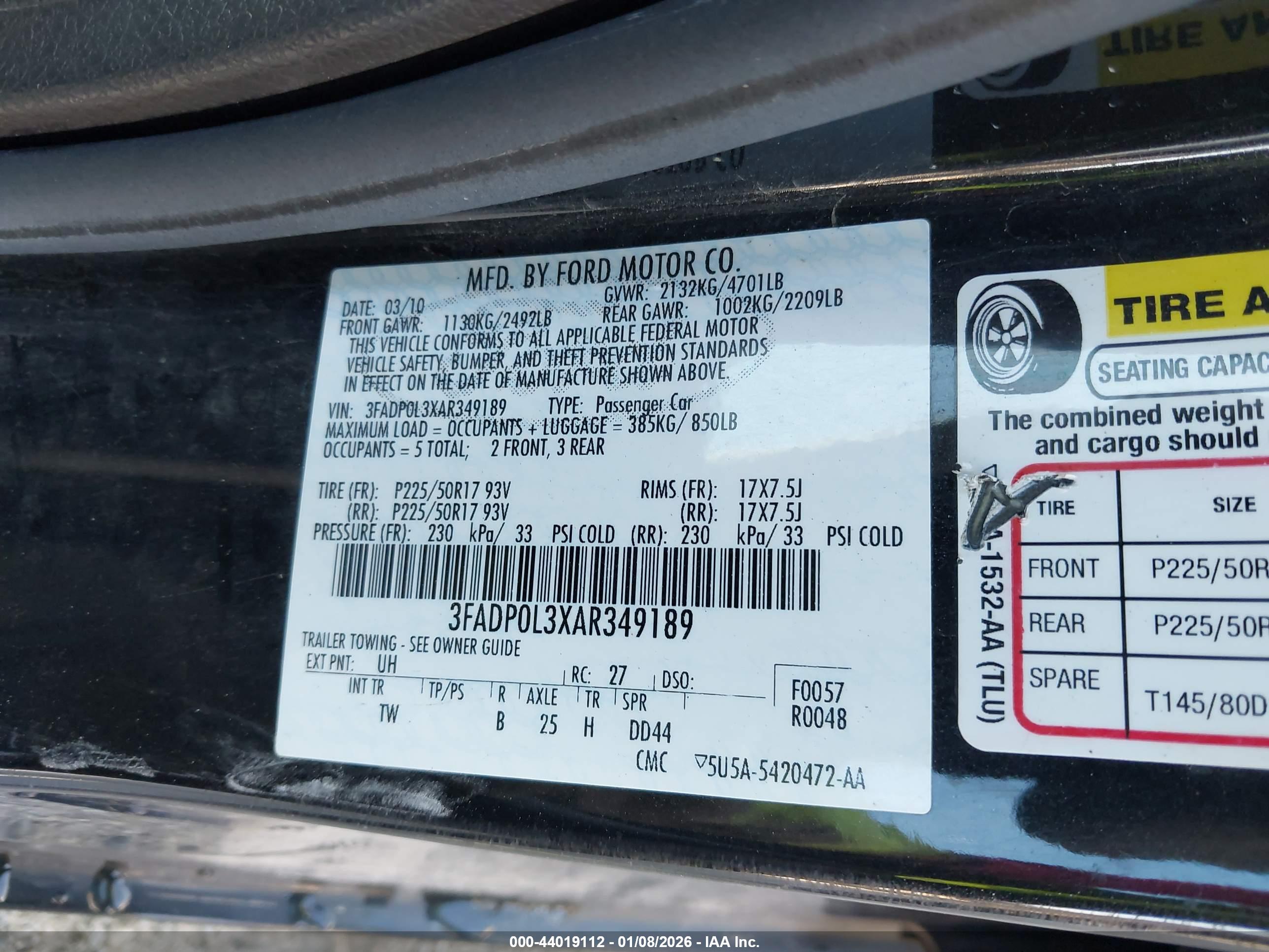 FORD FUSION image 9