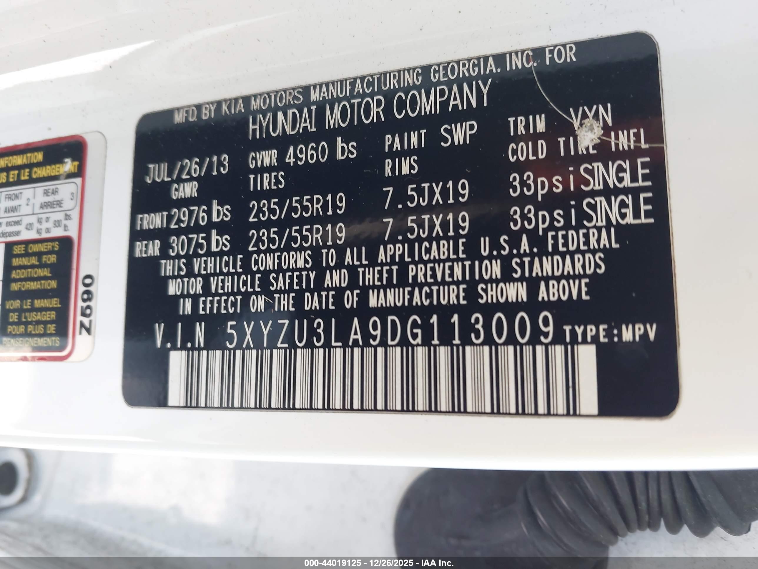 HYUNDAI SANTA image 9