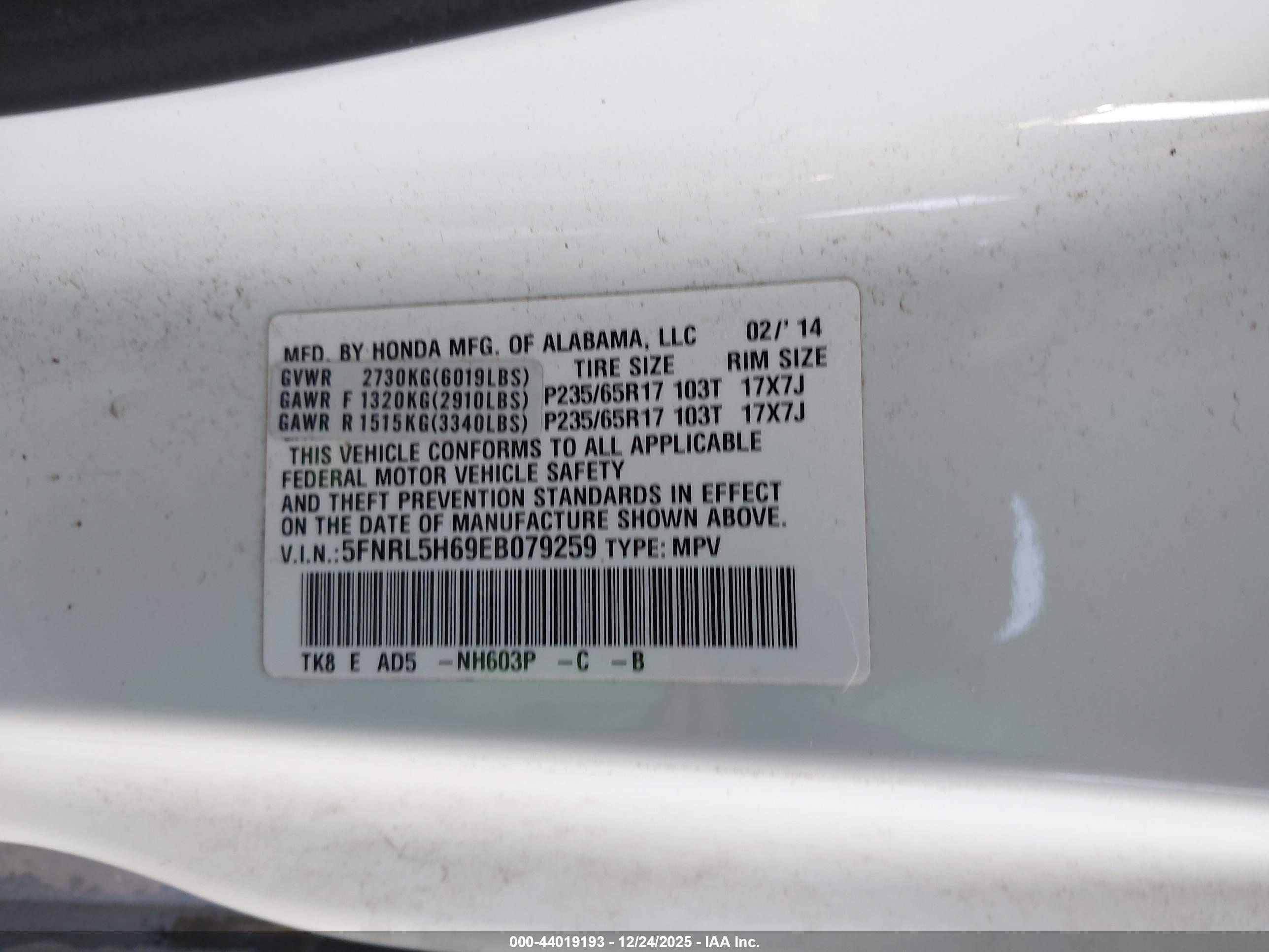HONDA ODYSSEY image 9