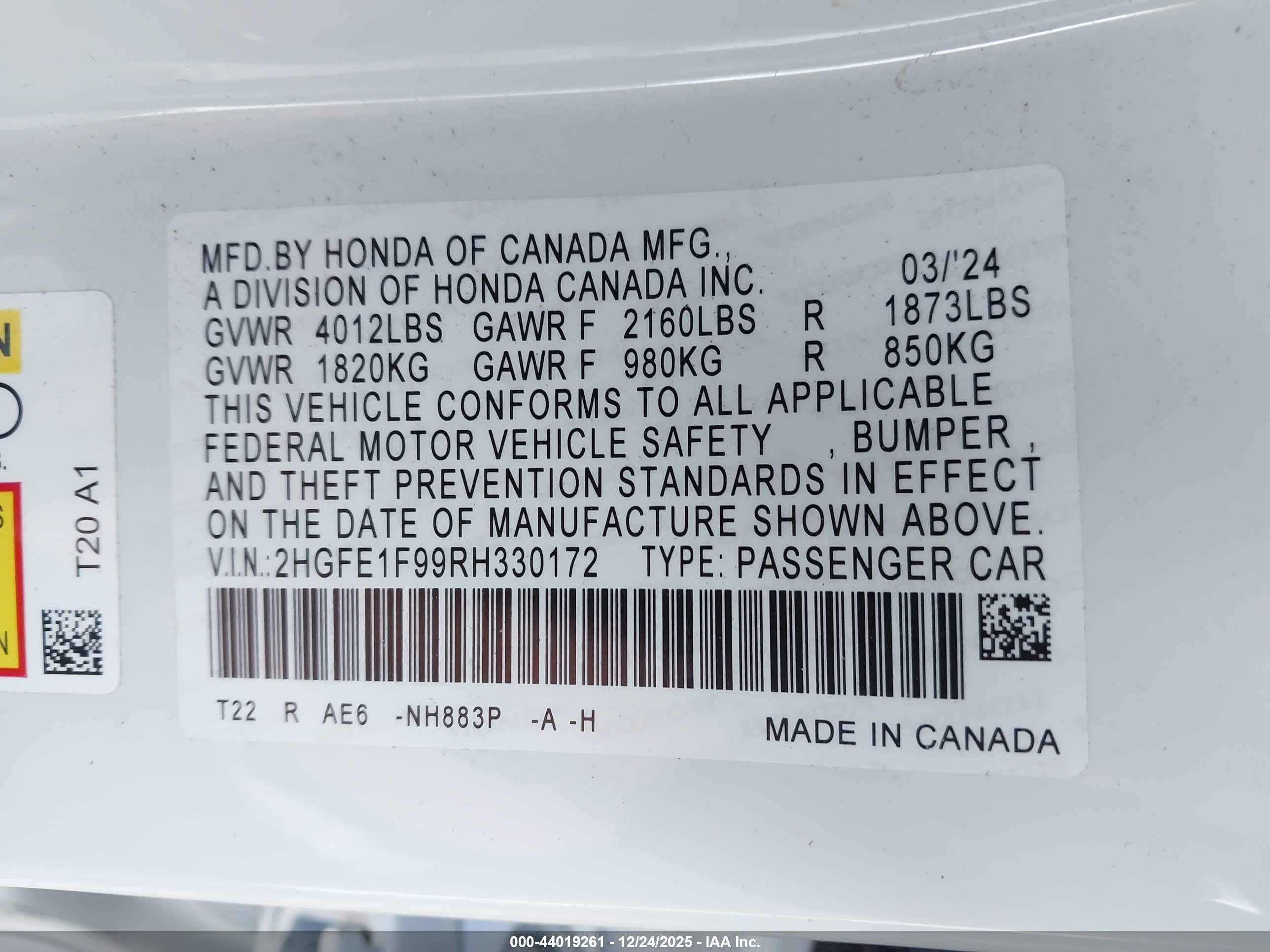 HONDA CIVIC image 9