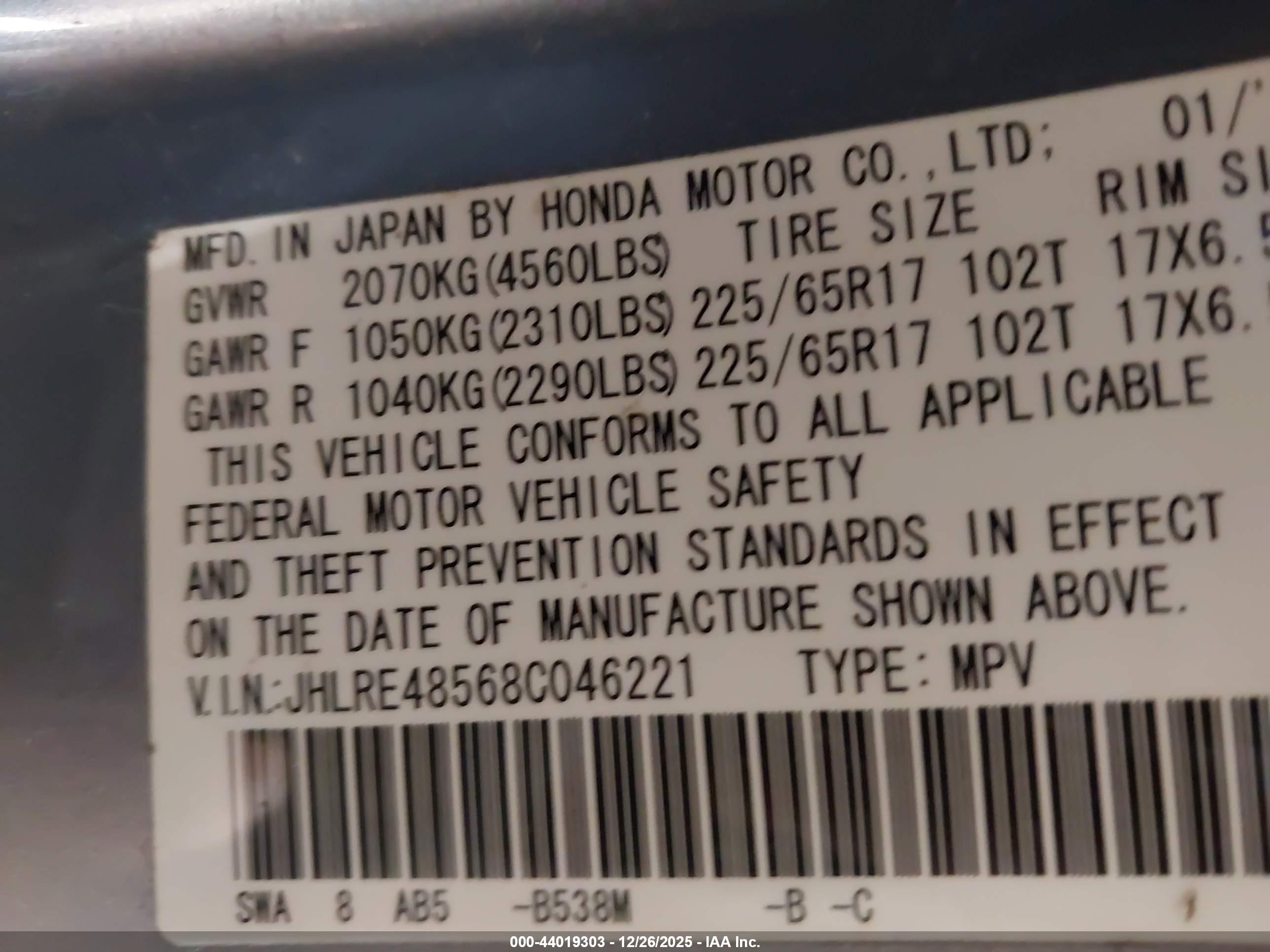 HONDA CR-V image 9