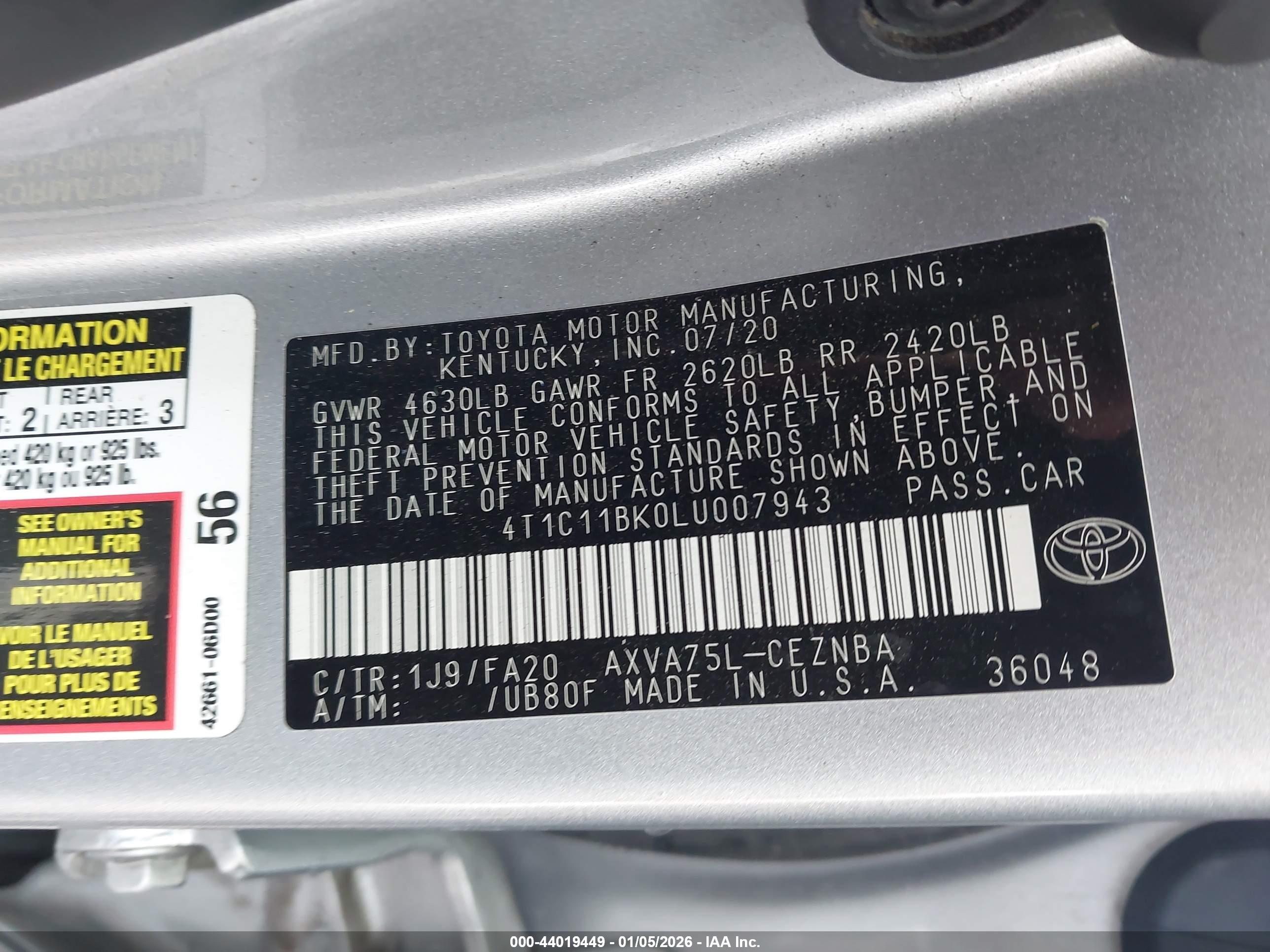 TOYOTA CAMRY image 9