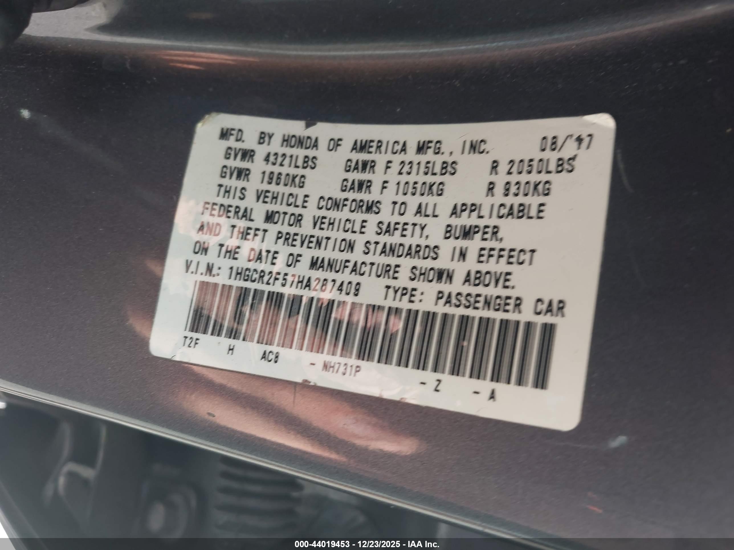 HONDA ACCORD image 9