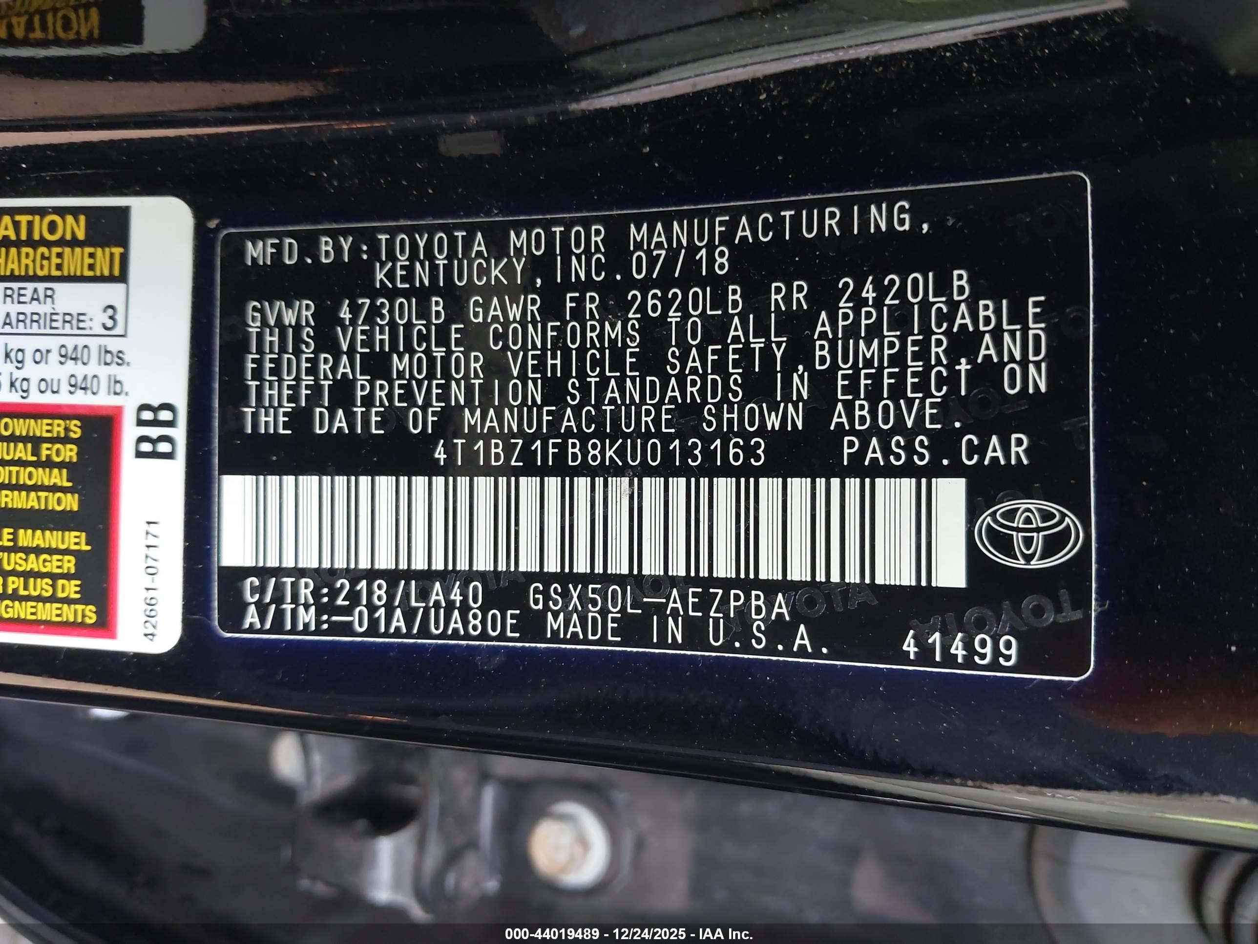TOYOTA AVALON image 9