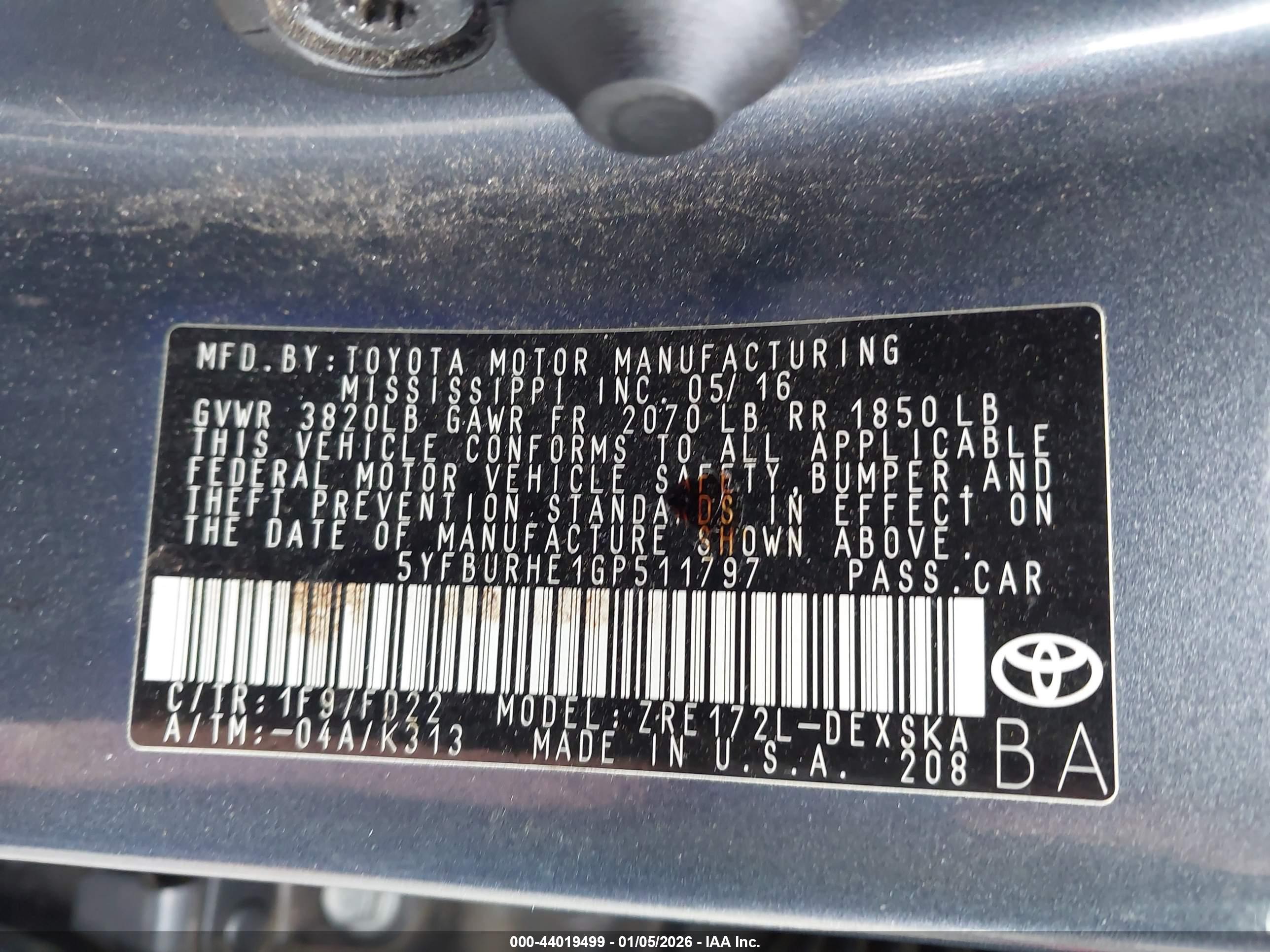 TOYOTA COROLLA image 9
