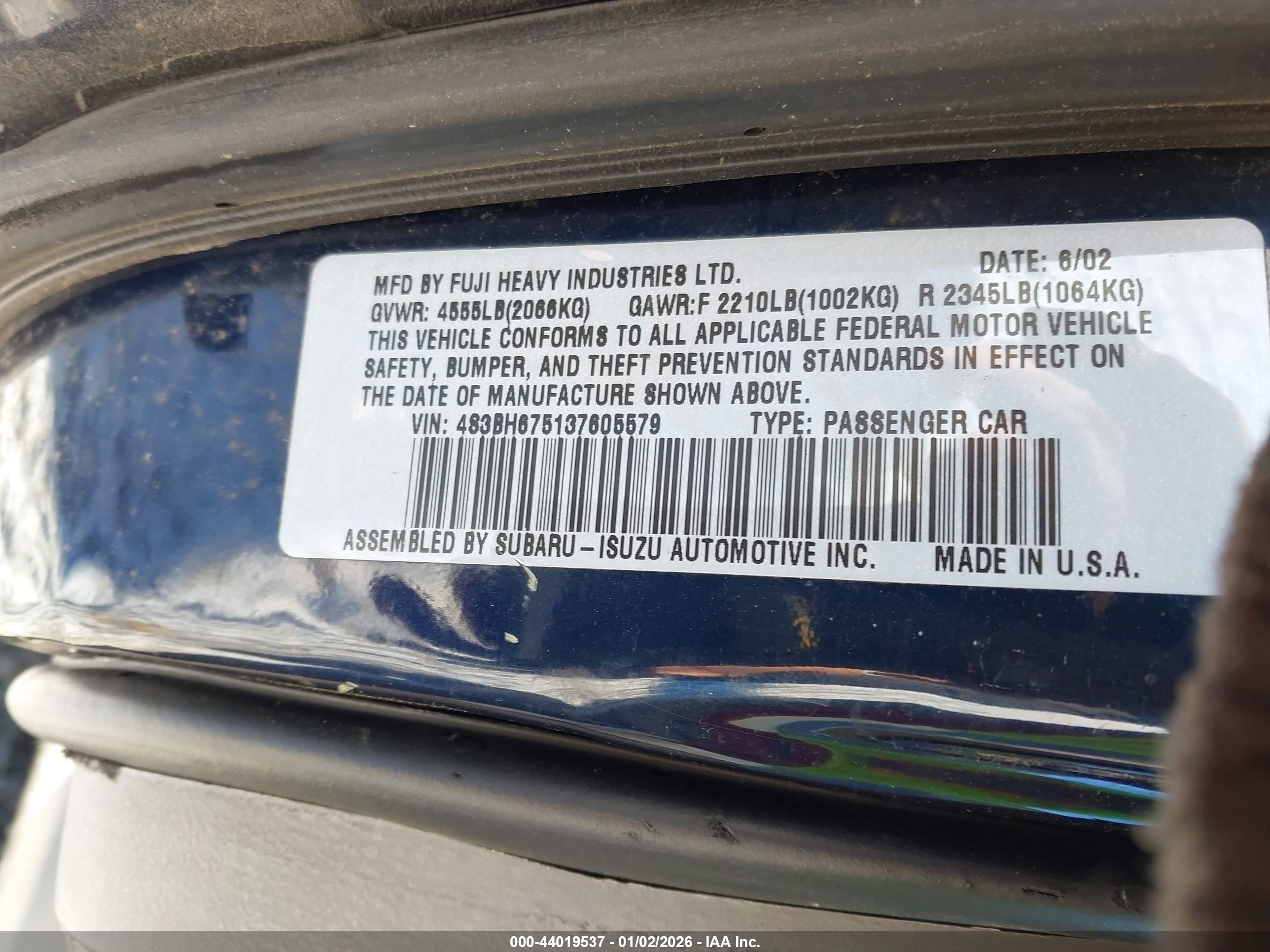 SUBARU OUTBACK image 9