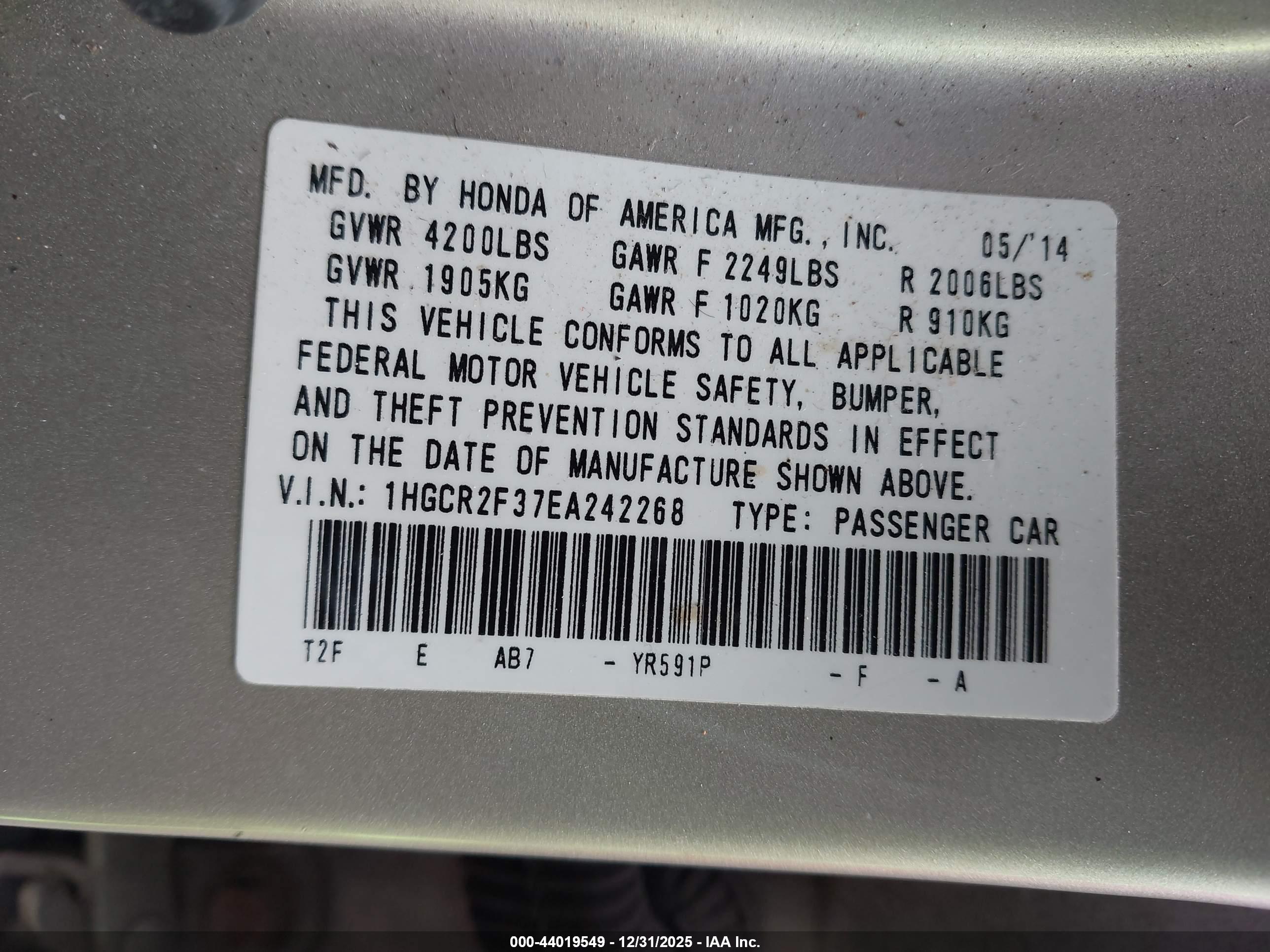HONDA ACCORD image 9
