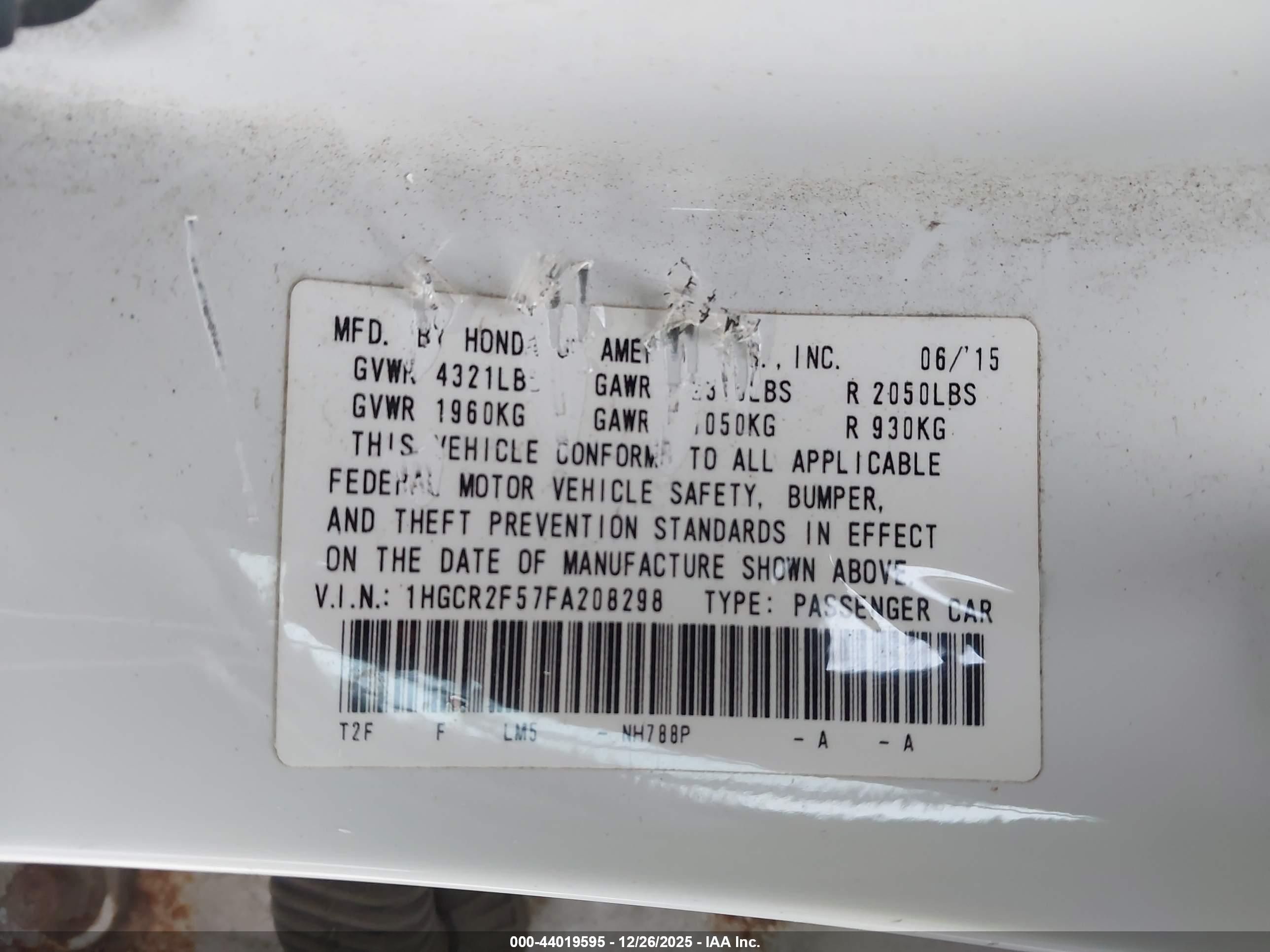 HONDA ACCORD image 9
