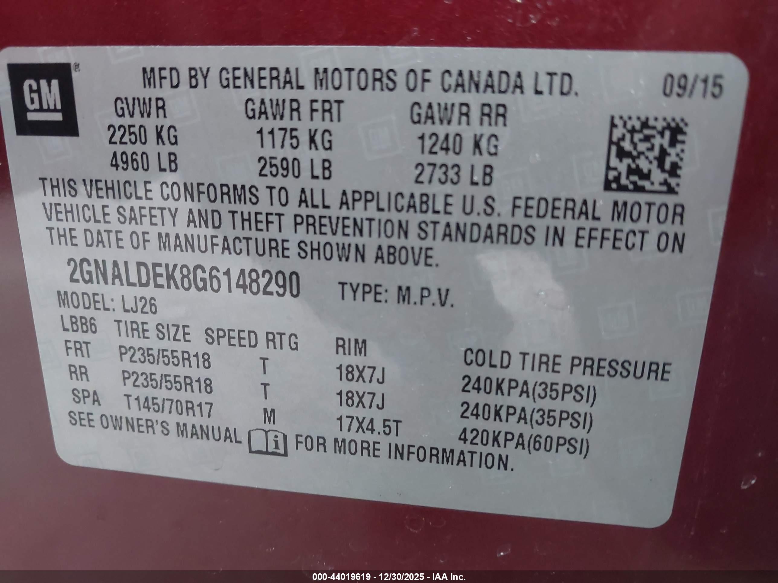 CHEVROLET EQUINOX image 9