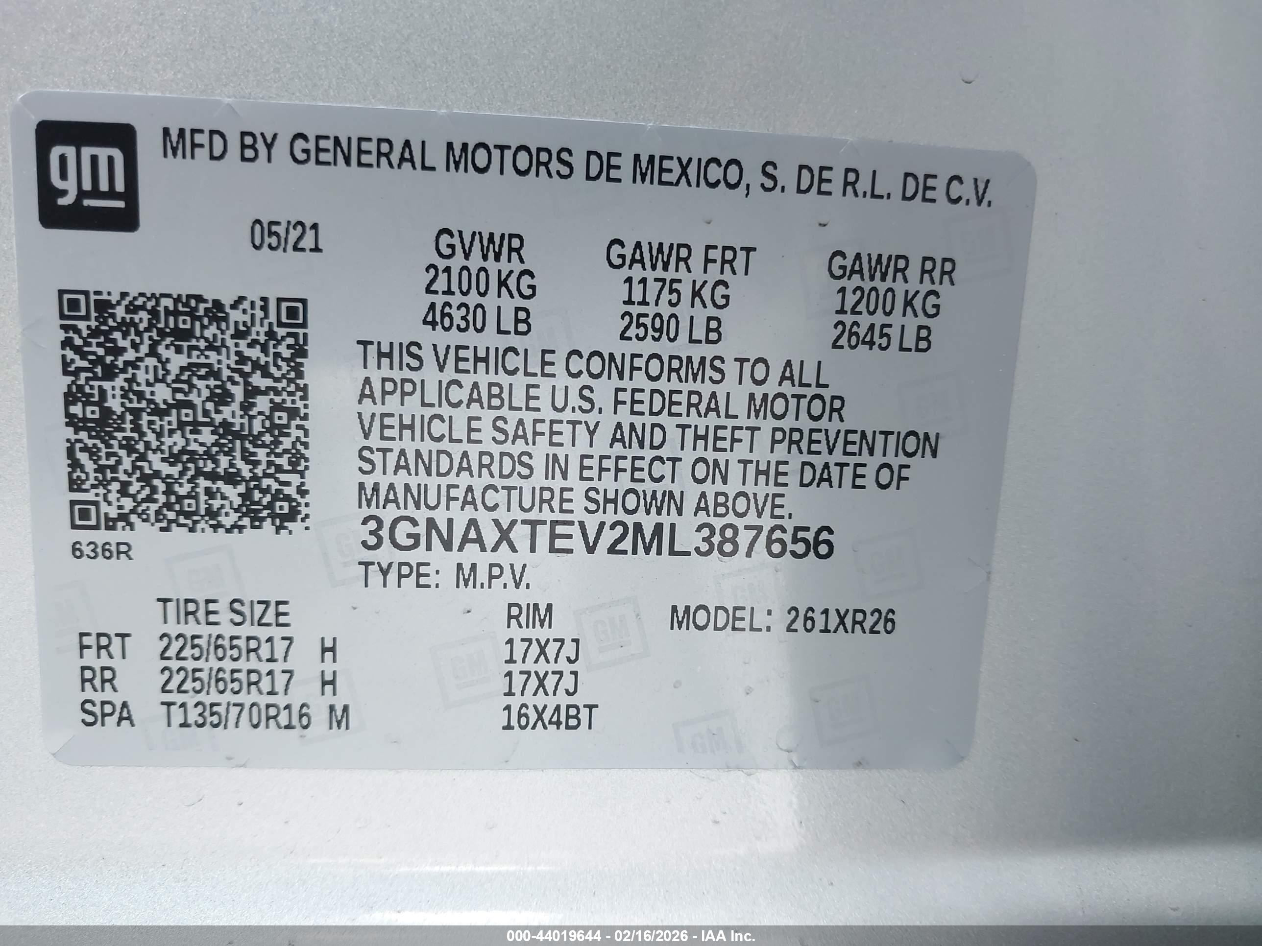 CHEVROLET EQUINOX image 9