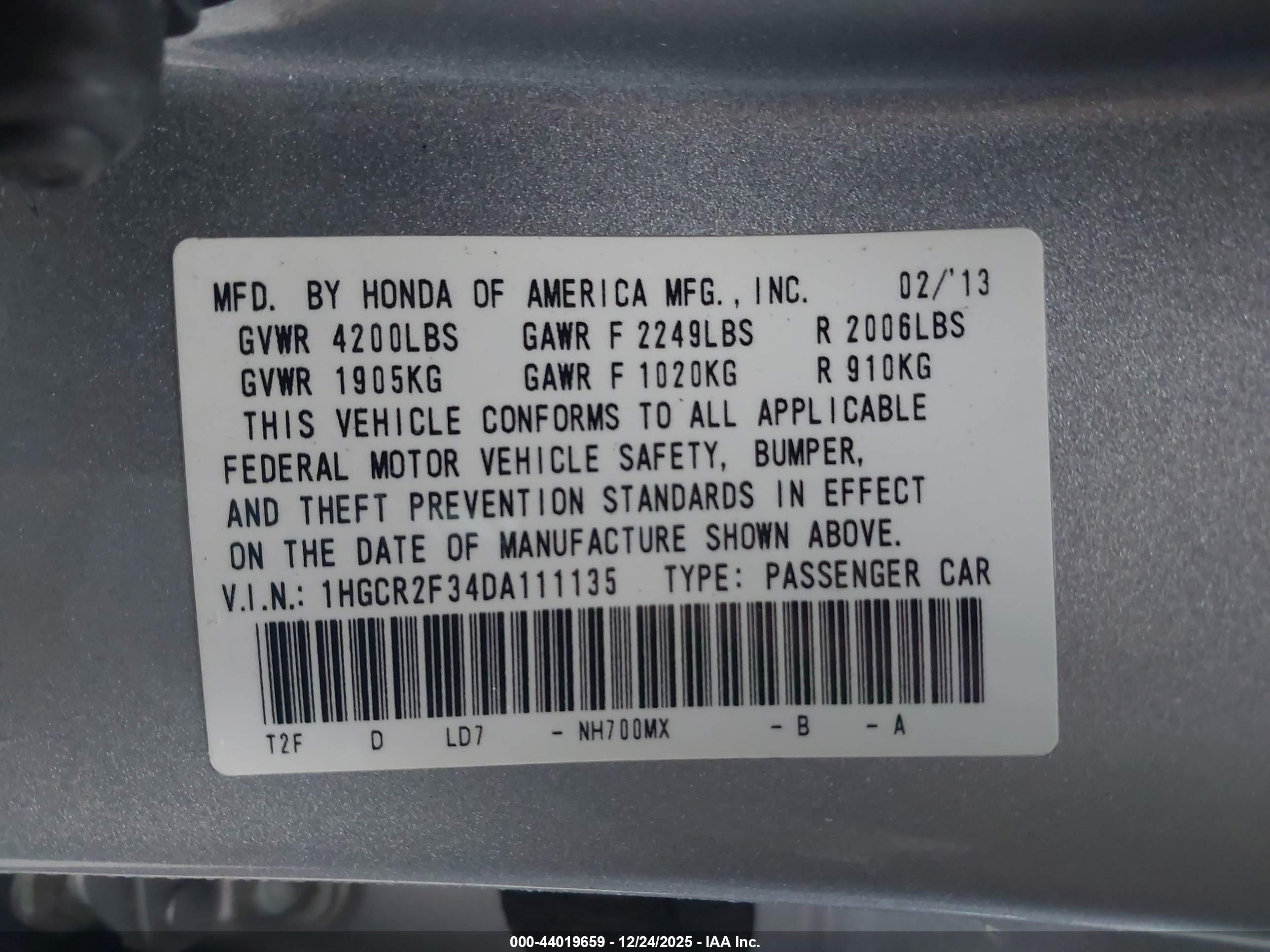 HONDA ACCORD image 9