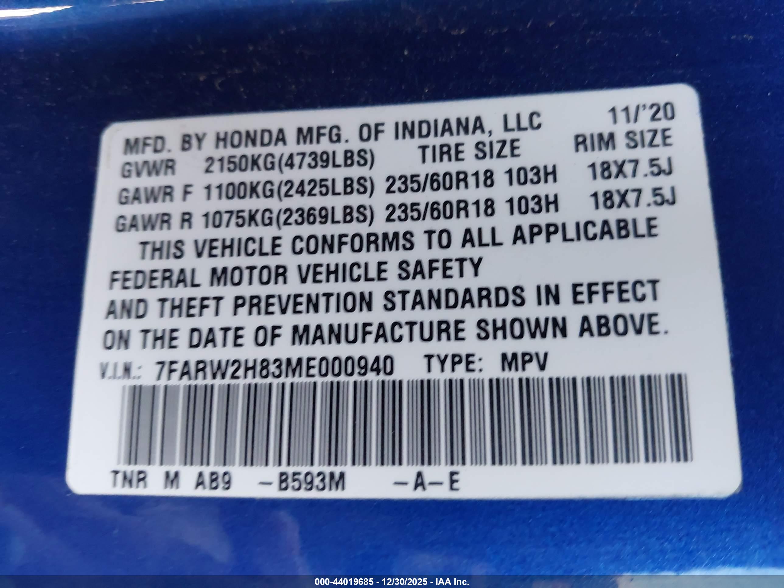 HONDA CR-V image 9