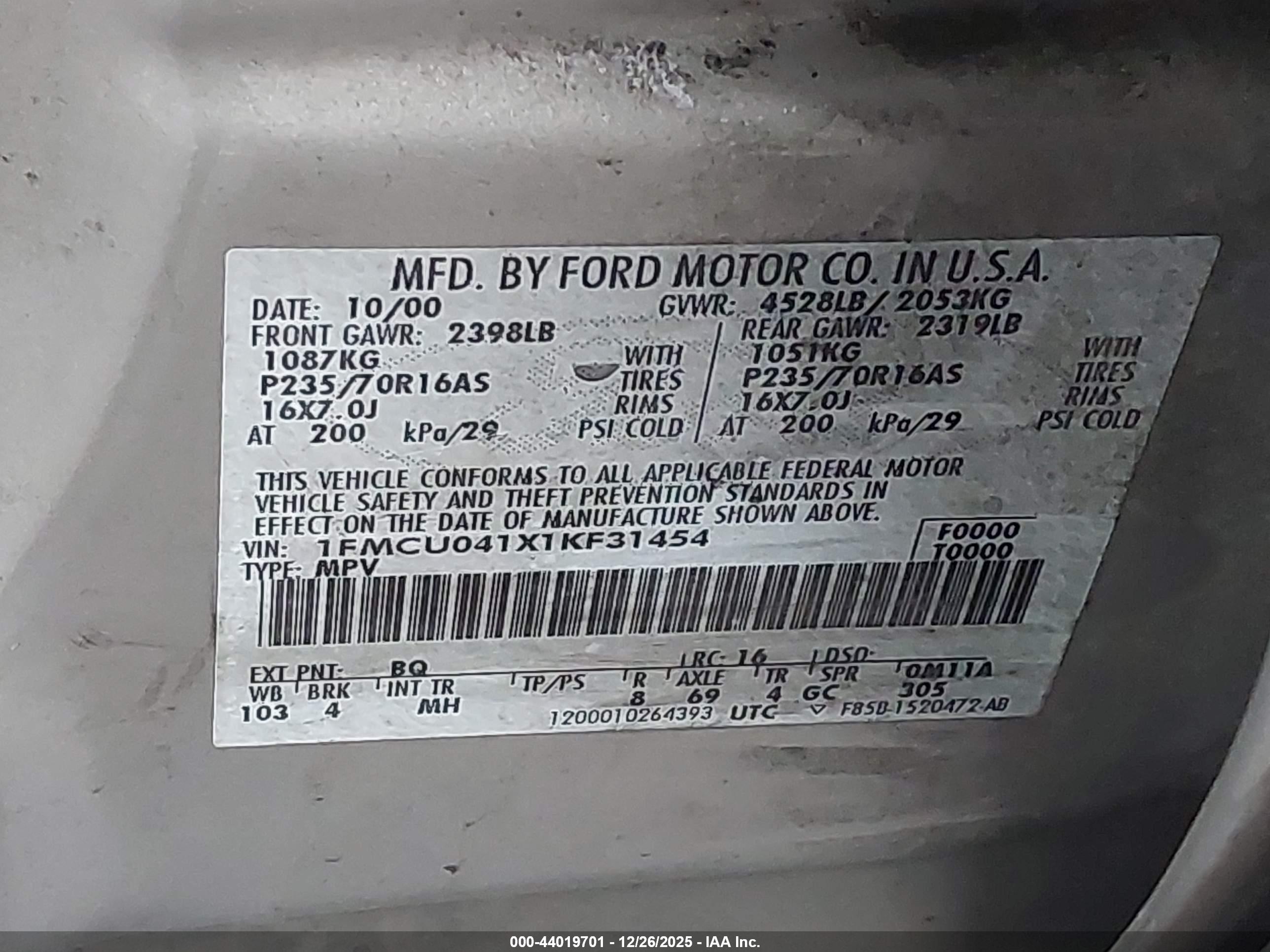 FORD ESCAPE image 9
