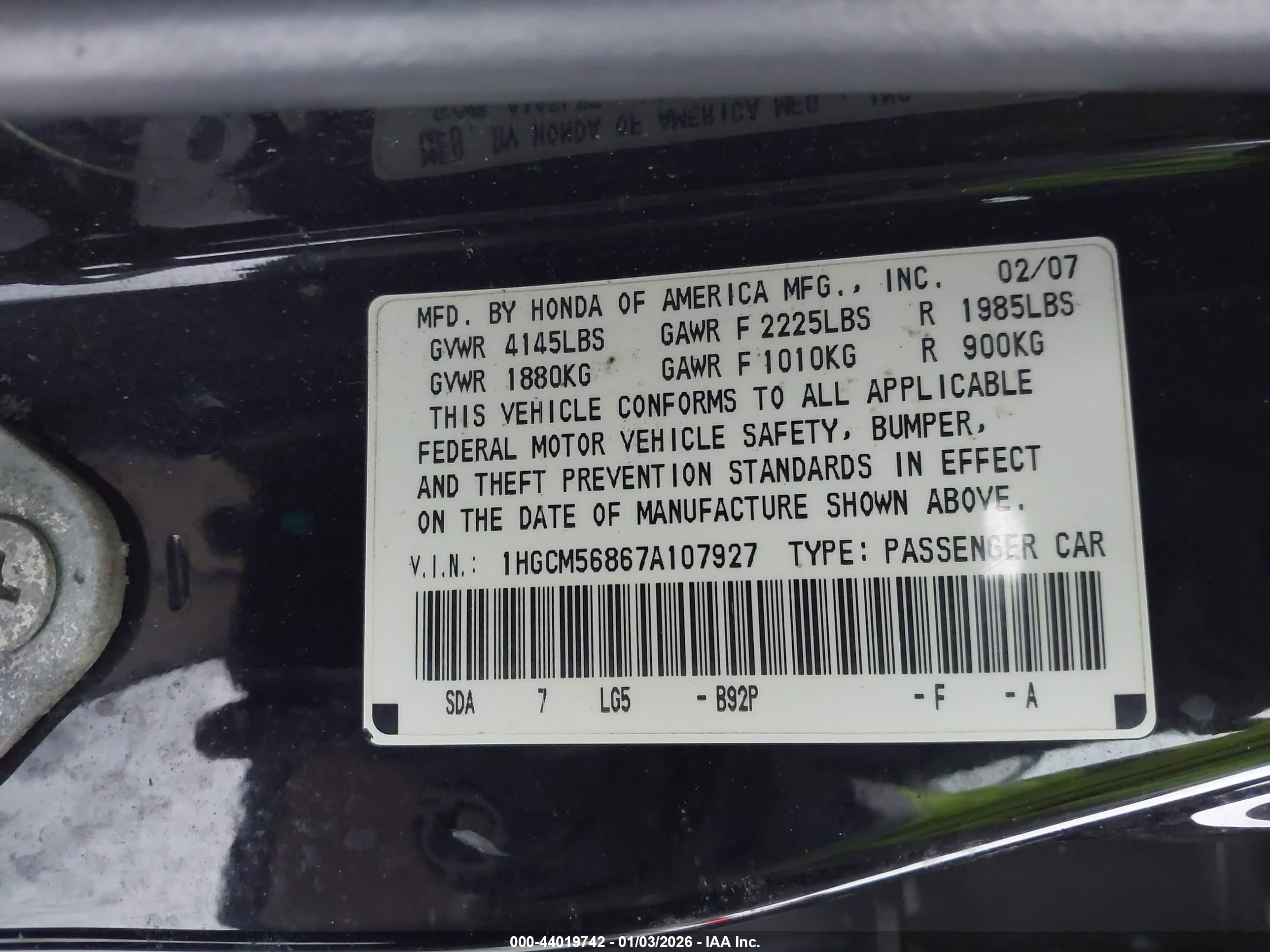 HONDA ACCORD image 9