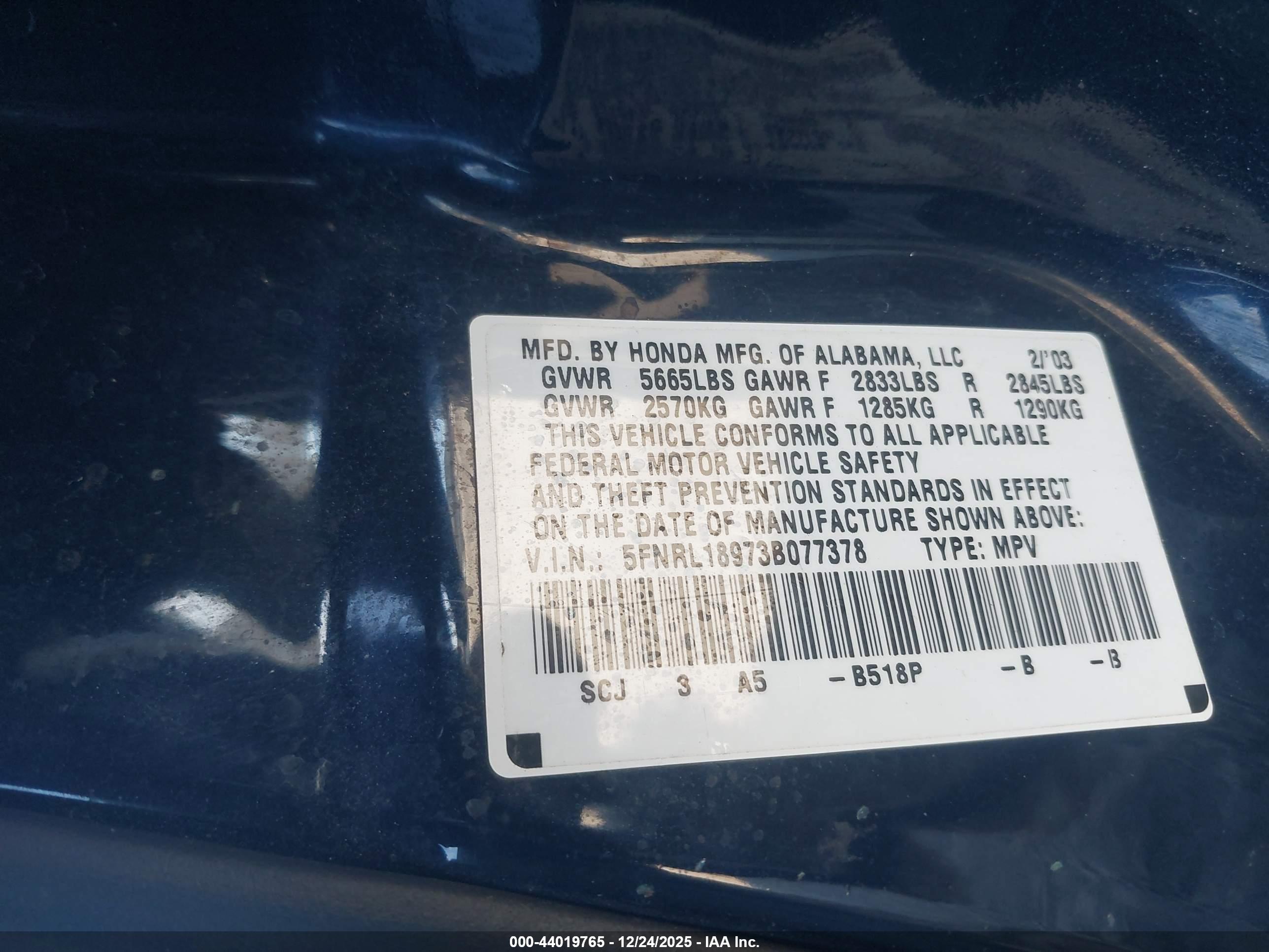 HONDA ODYSSEY image 9