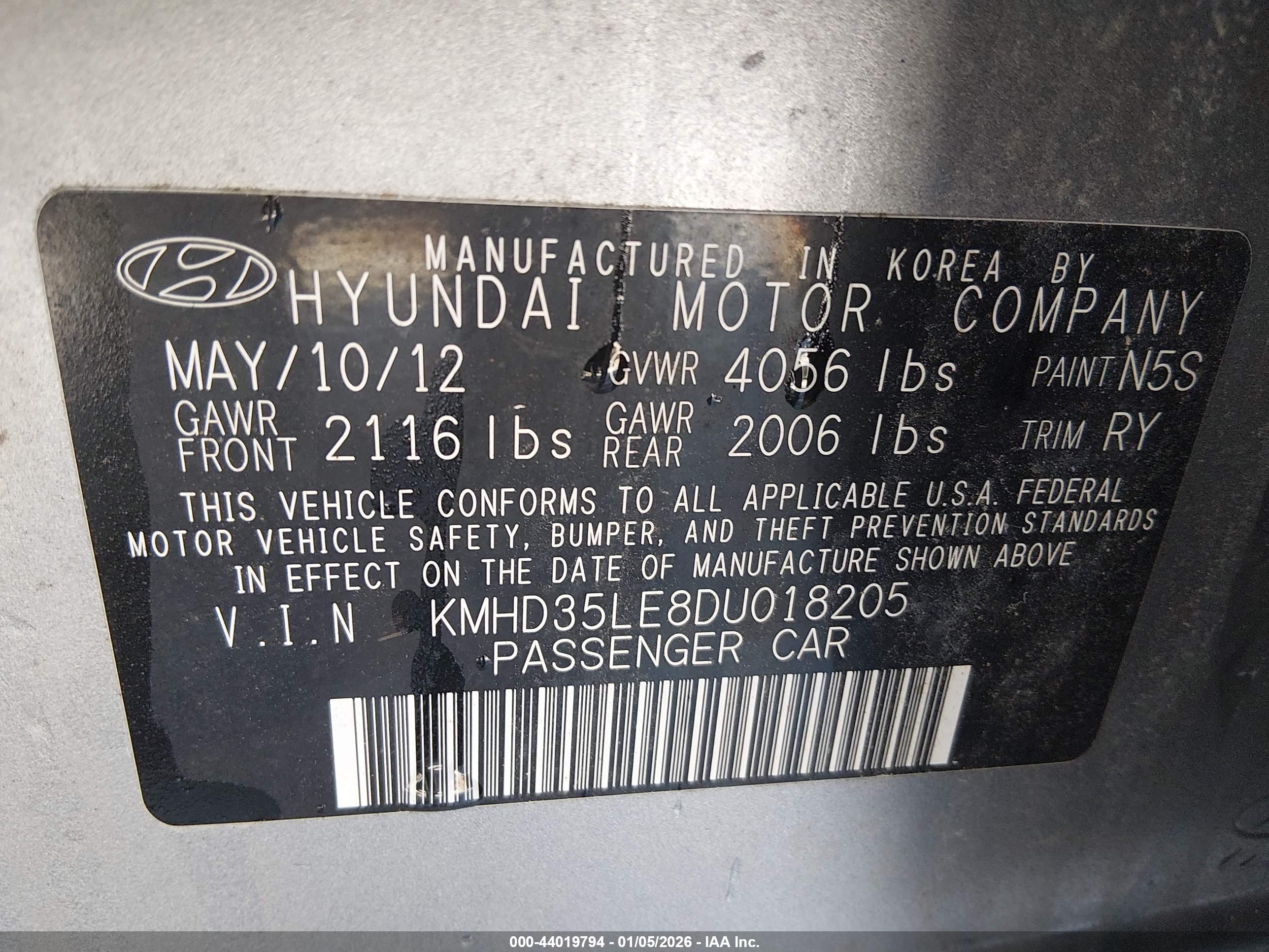 HYUNDAI ELANTRA image 9