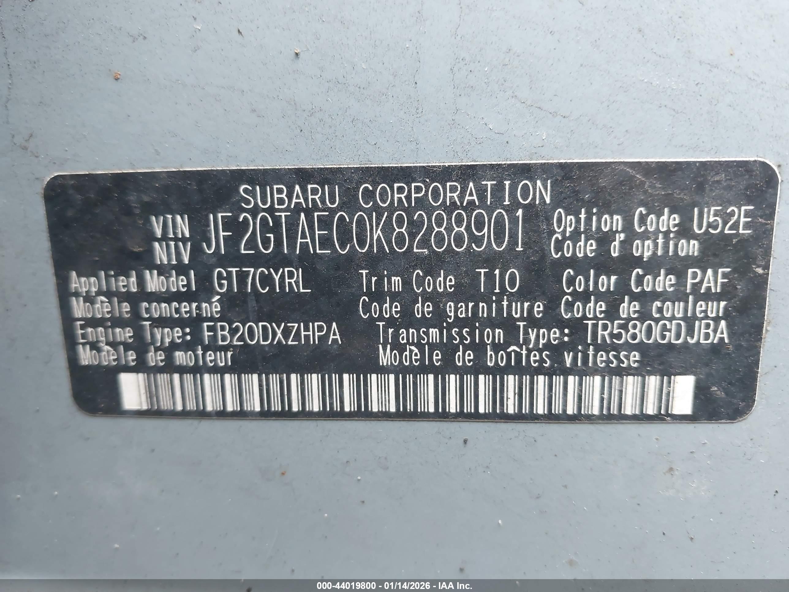 SUBARU CROSSTREK image 9