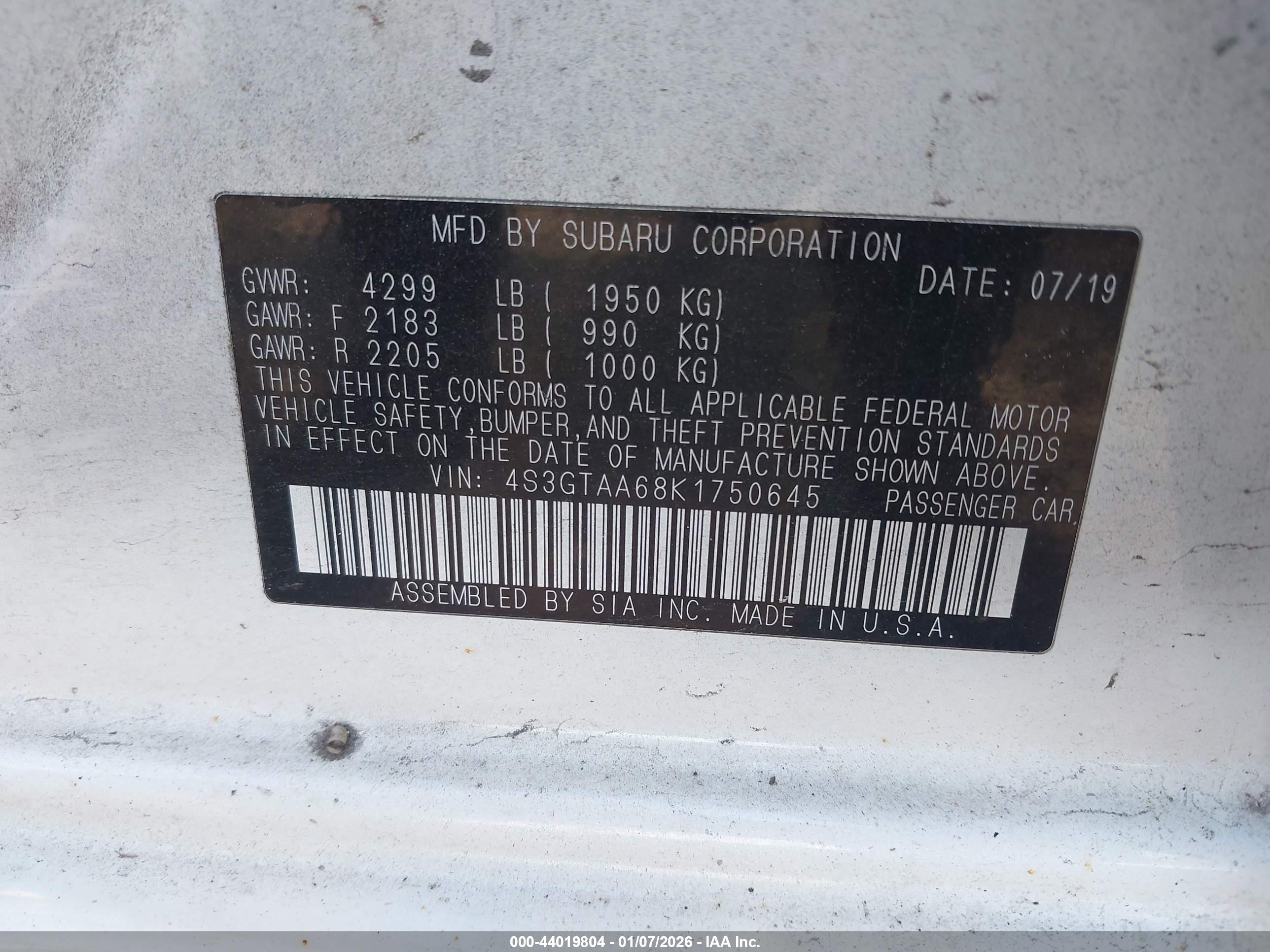 SUBARU IMPREZA image 9