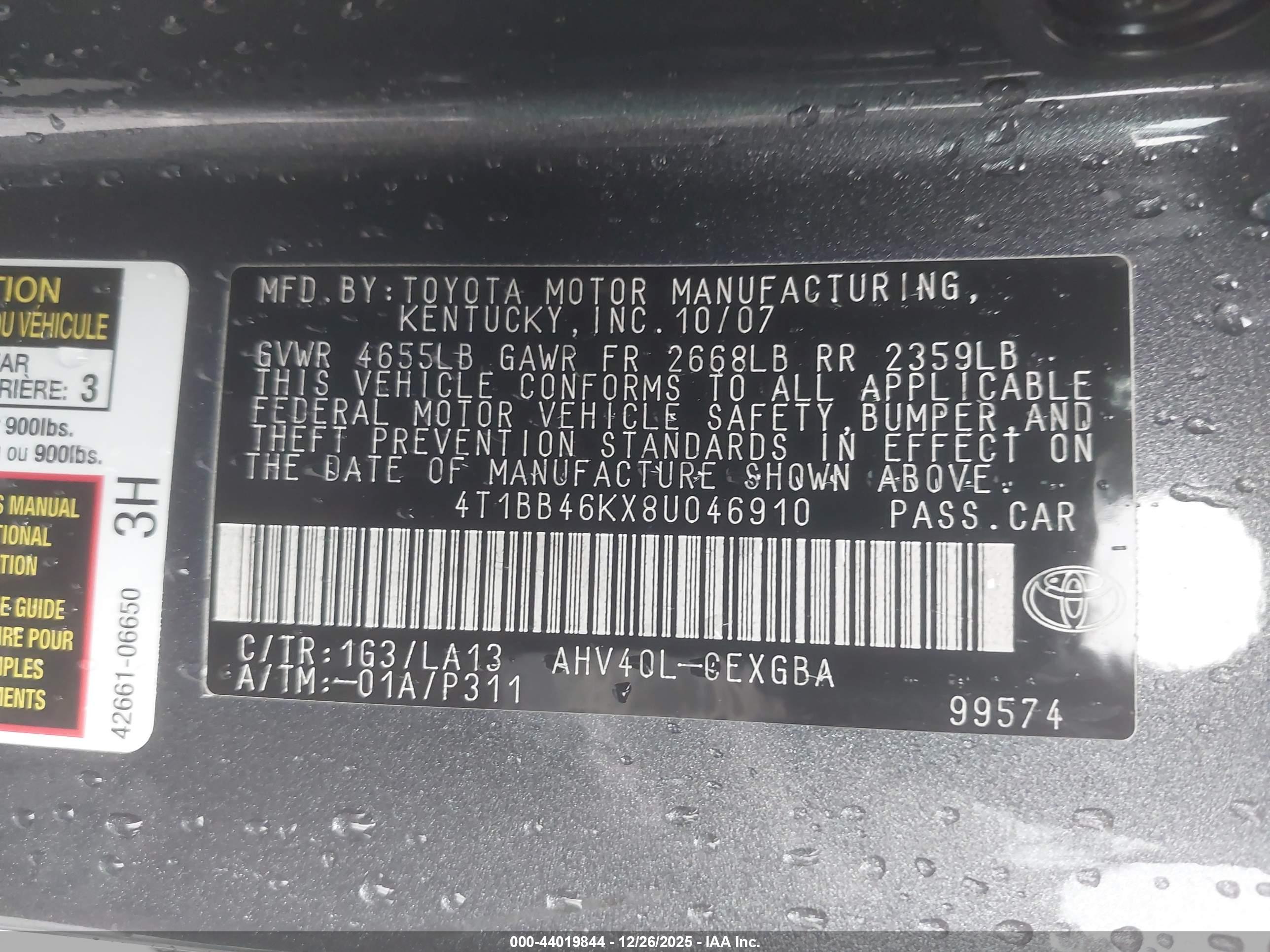 TOYOTA CAMRY image 9