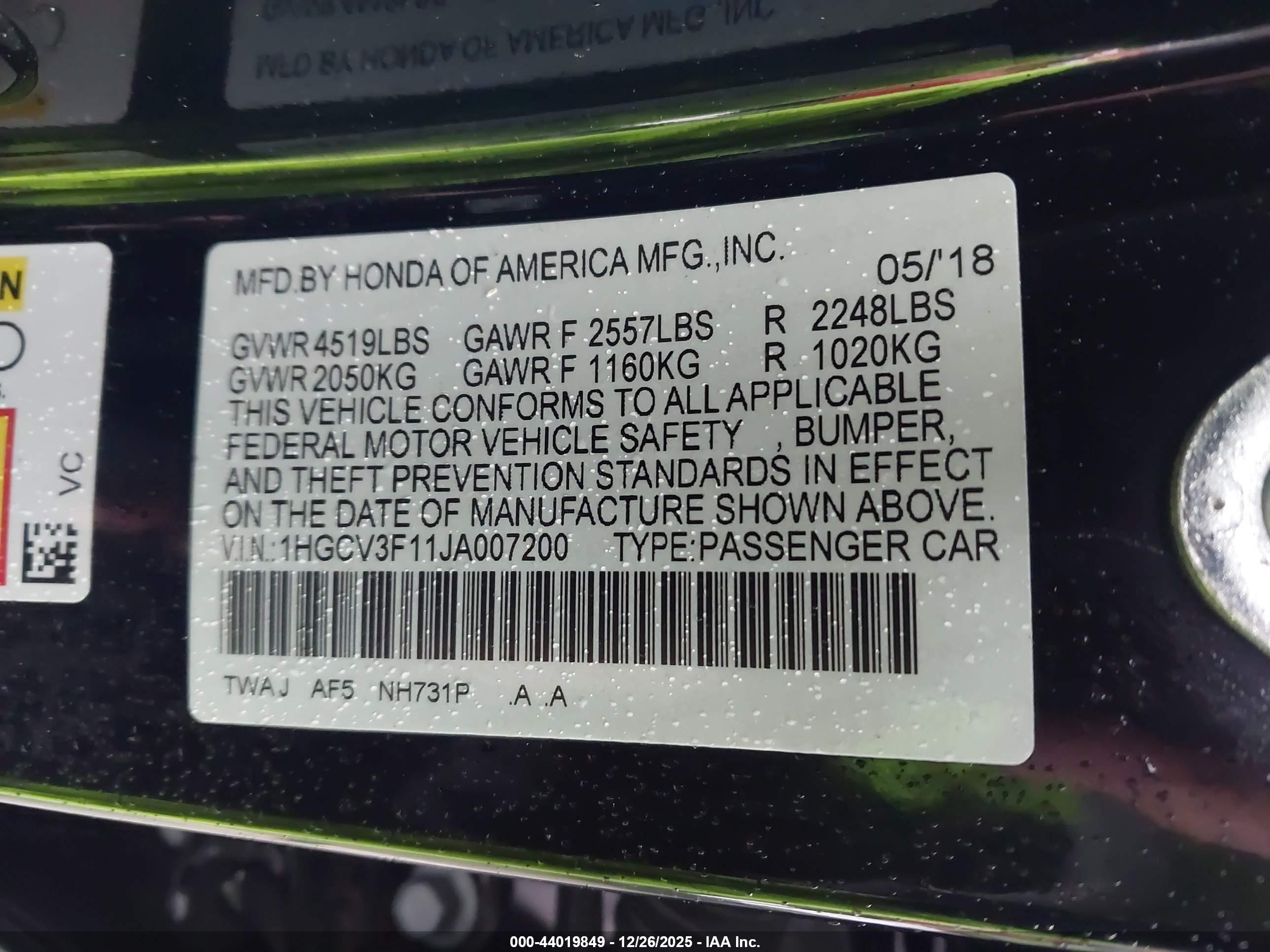 HONDA ACCORD image 9