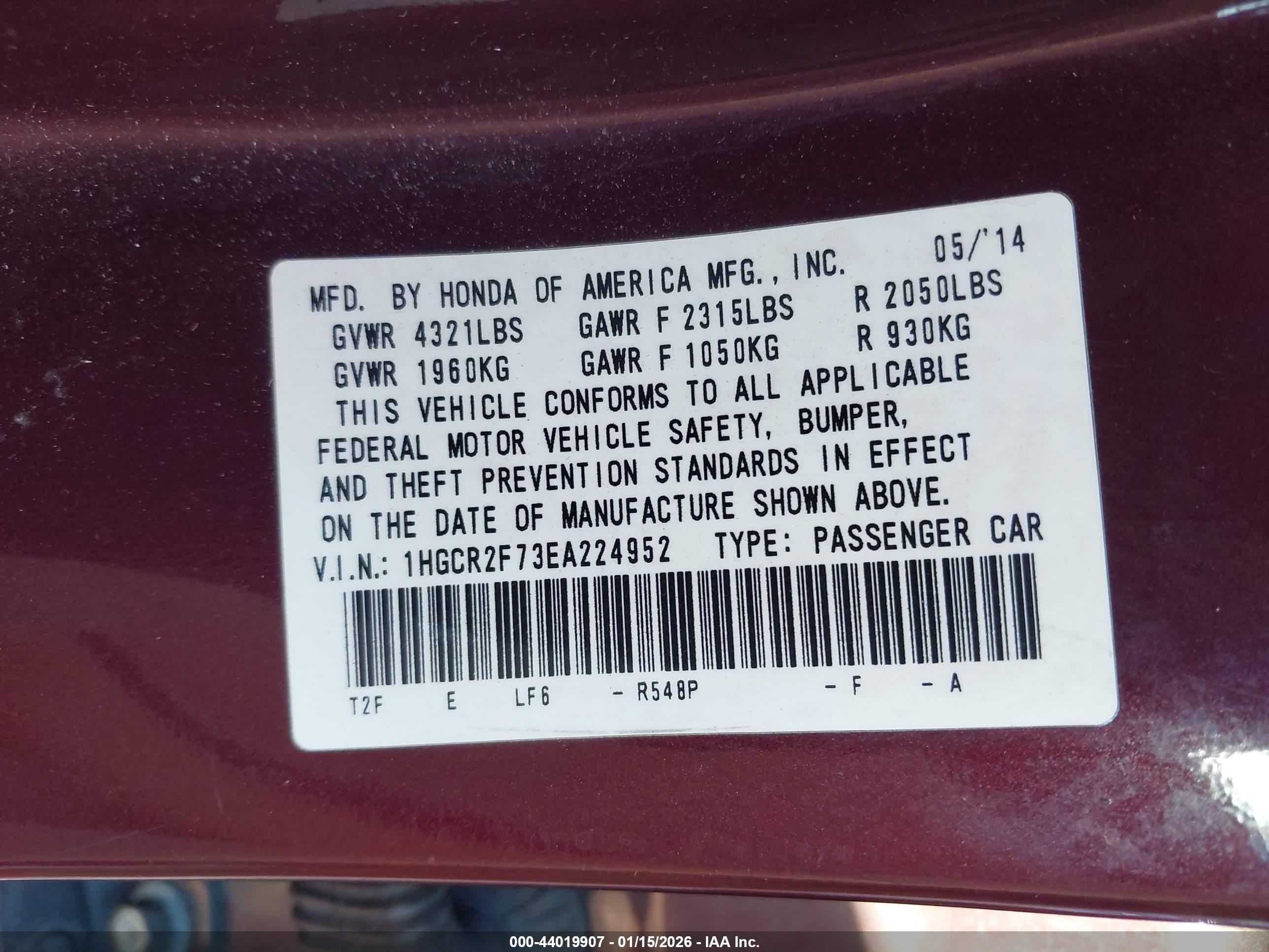 HONDA ACCORD image 9