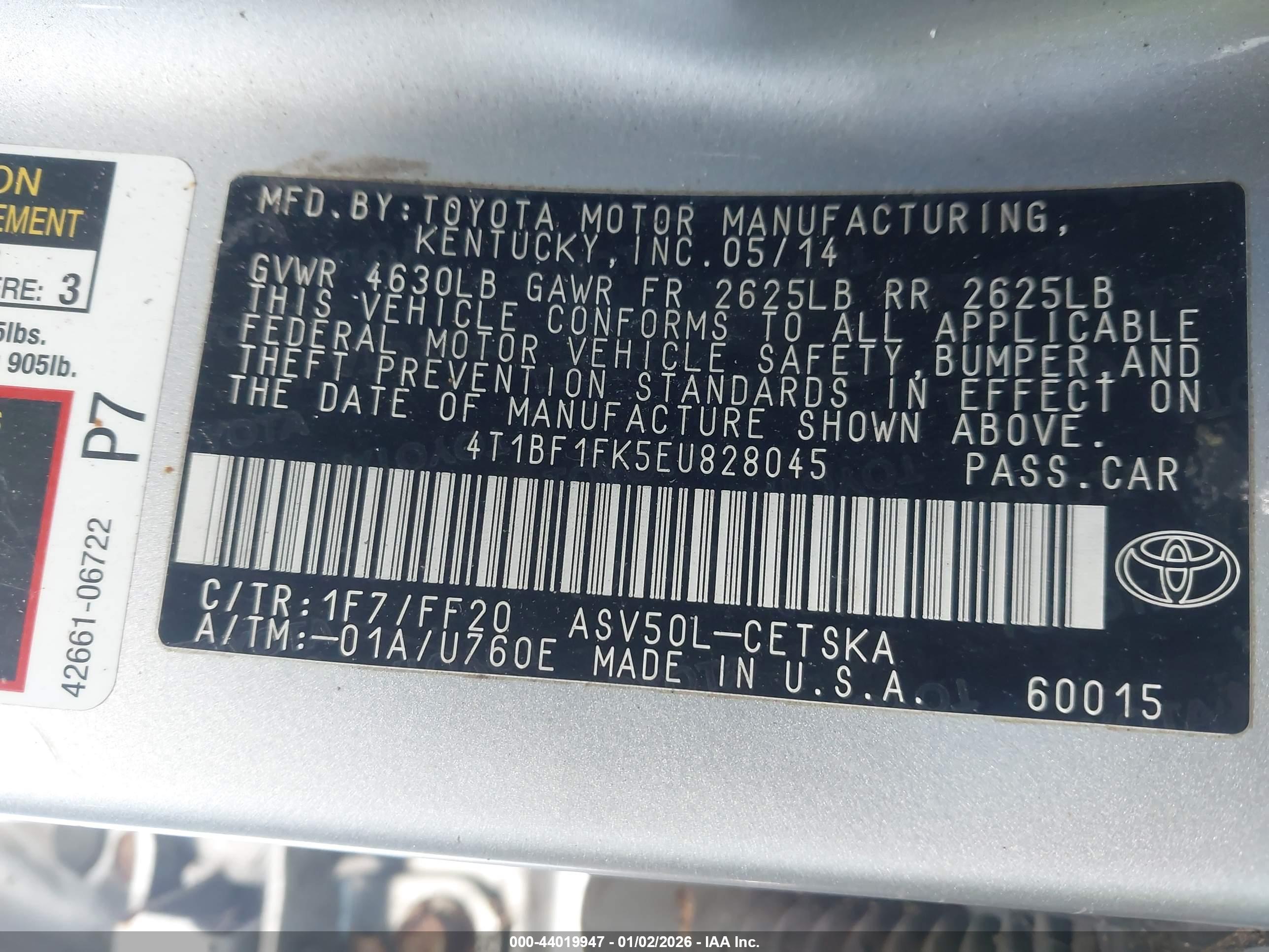 TOYOTA CAMRY image 9