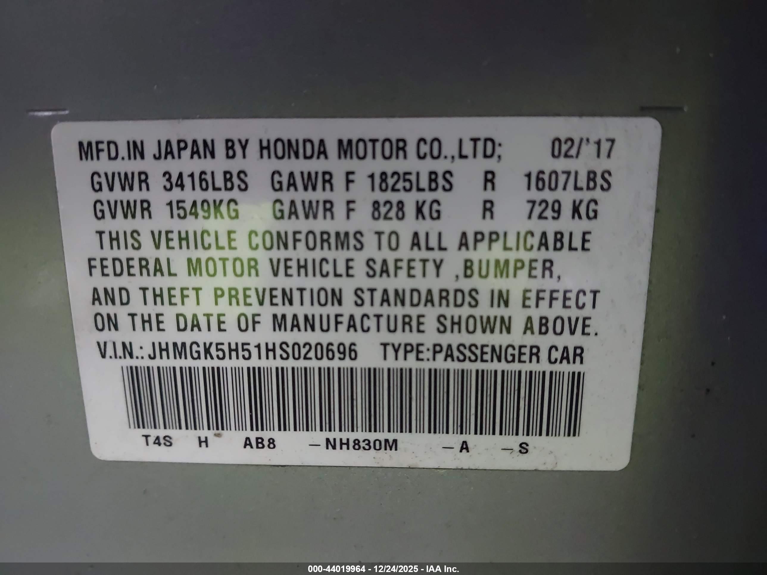 HONDA FIT image 9