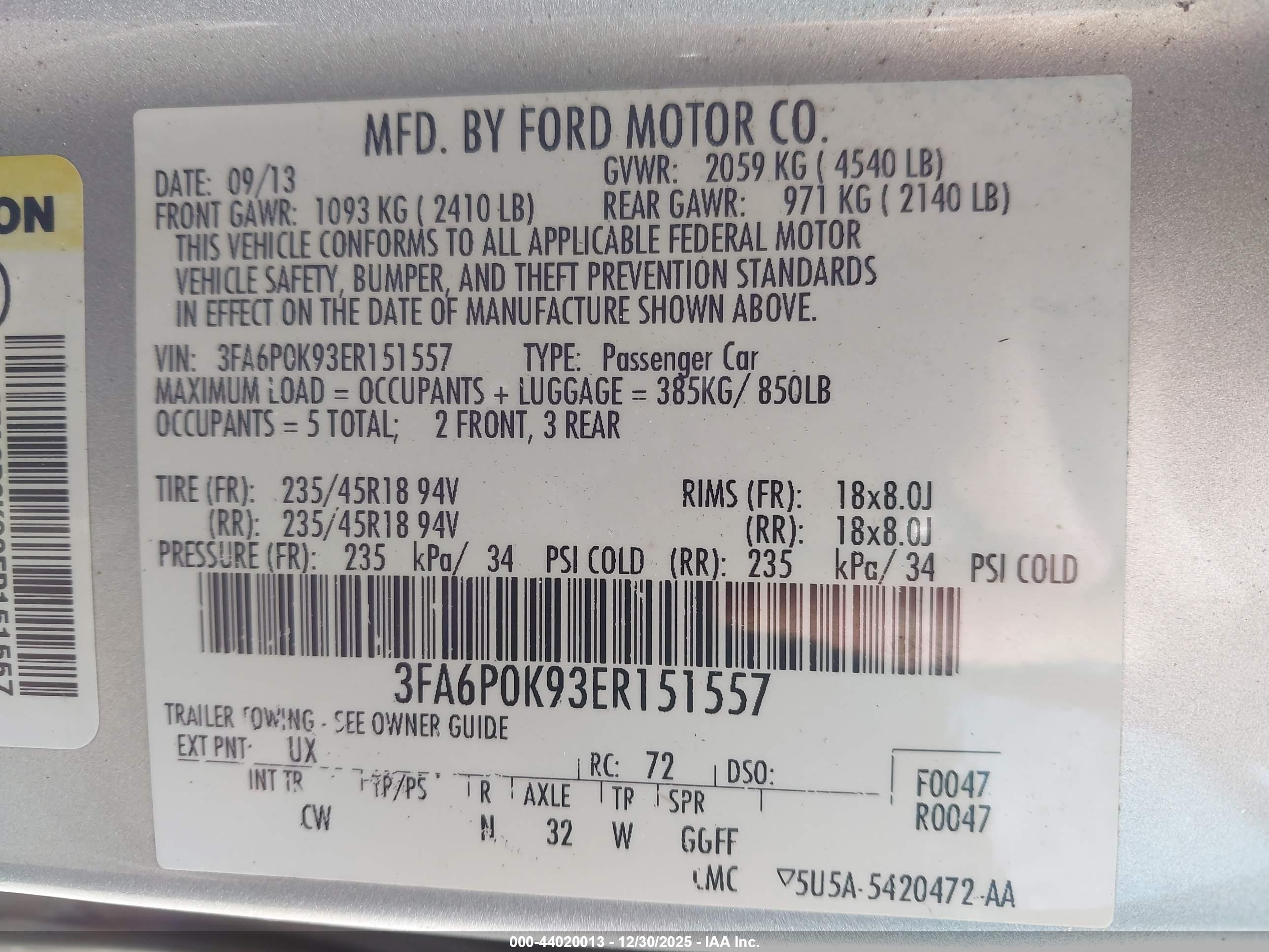 FORD FUSION image 9