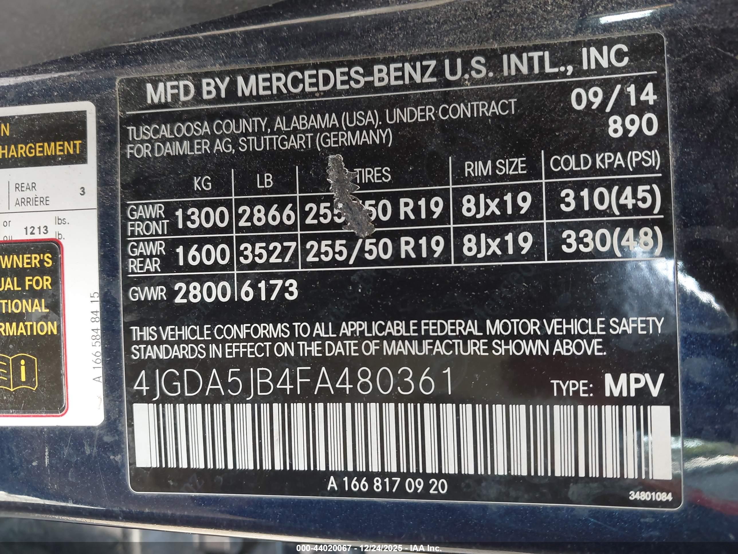 MERCEDES-BENZ ML image 9