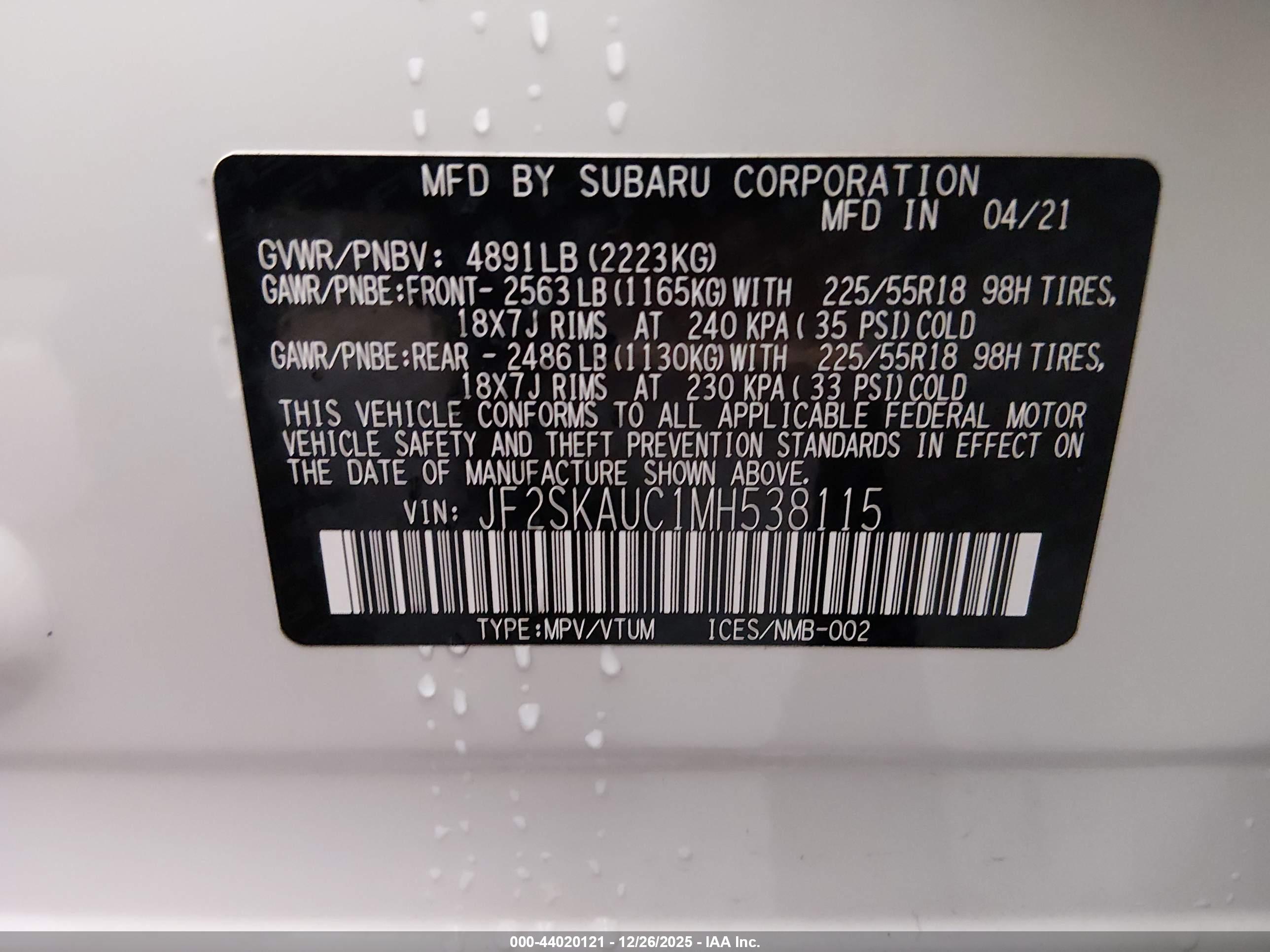 SUBARU FORESTER image 9